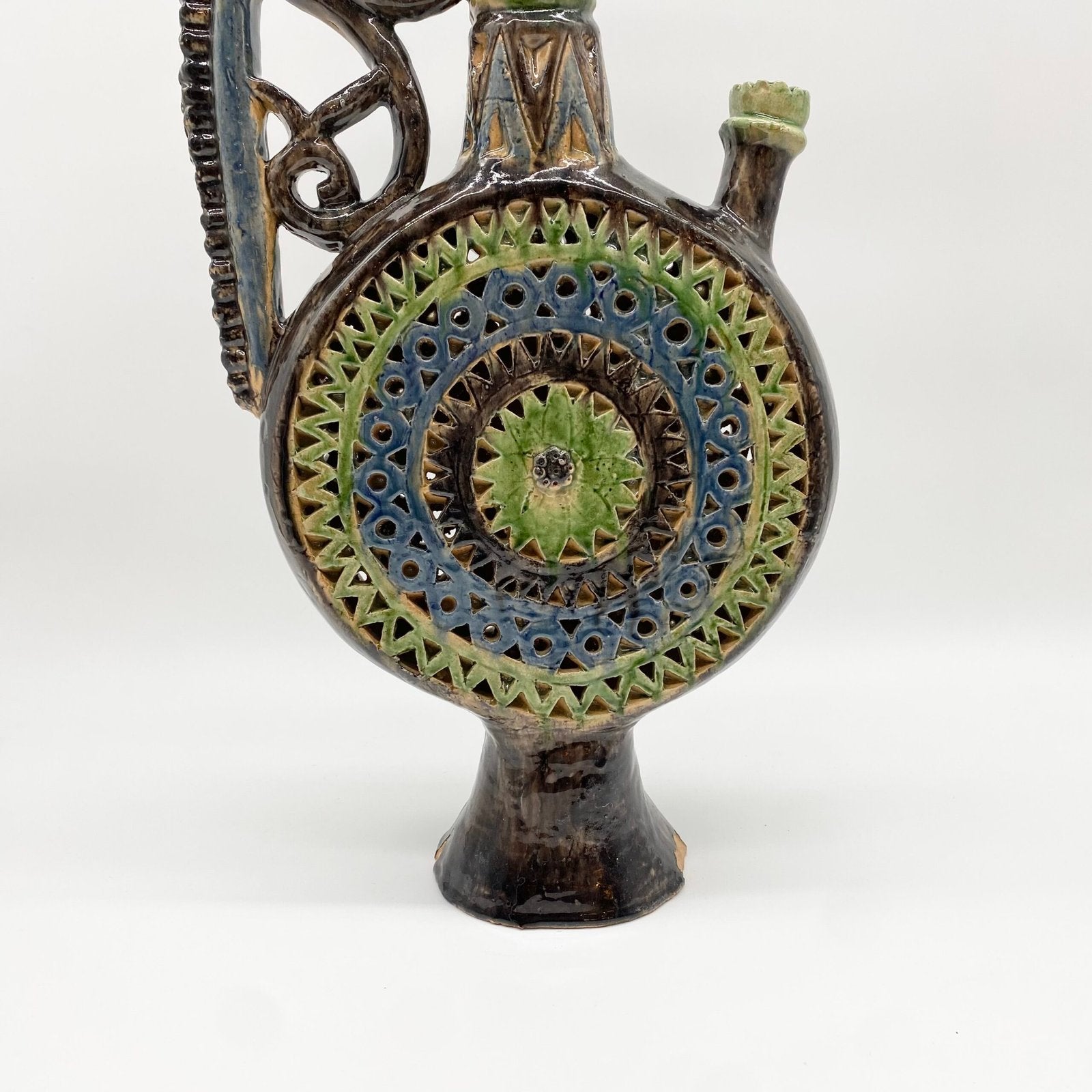 CRUCHE "COCOTTE XXL" CÉRAMIQUE DE MANISES, 1950s