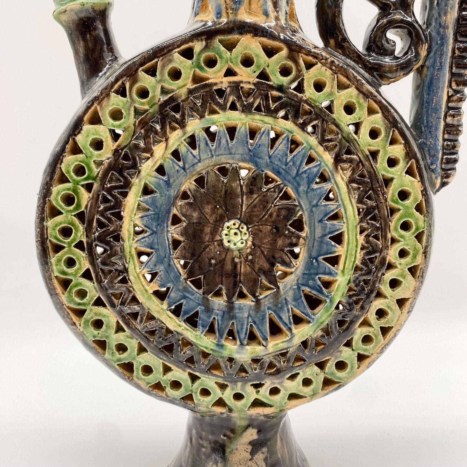 CRUCHE "COCOTTE XXL" CÉRAMIQUE DE MANISES, 1950s