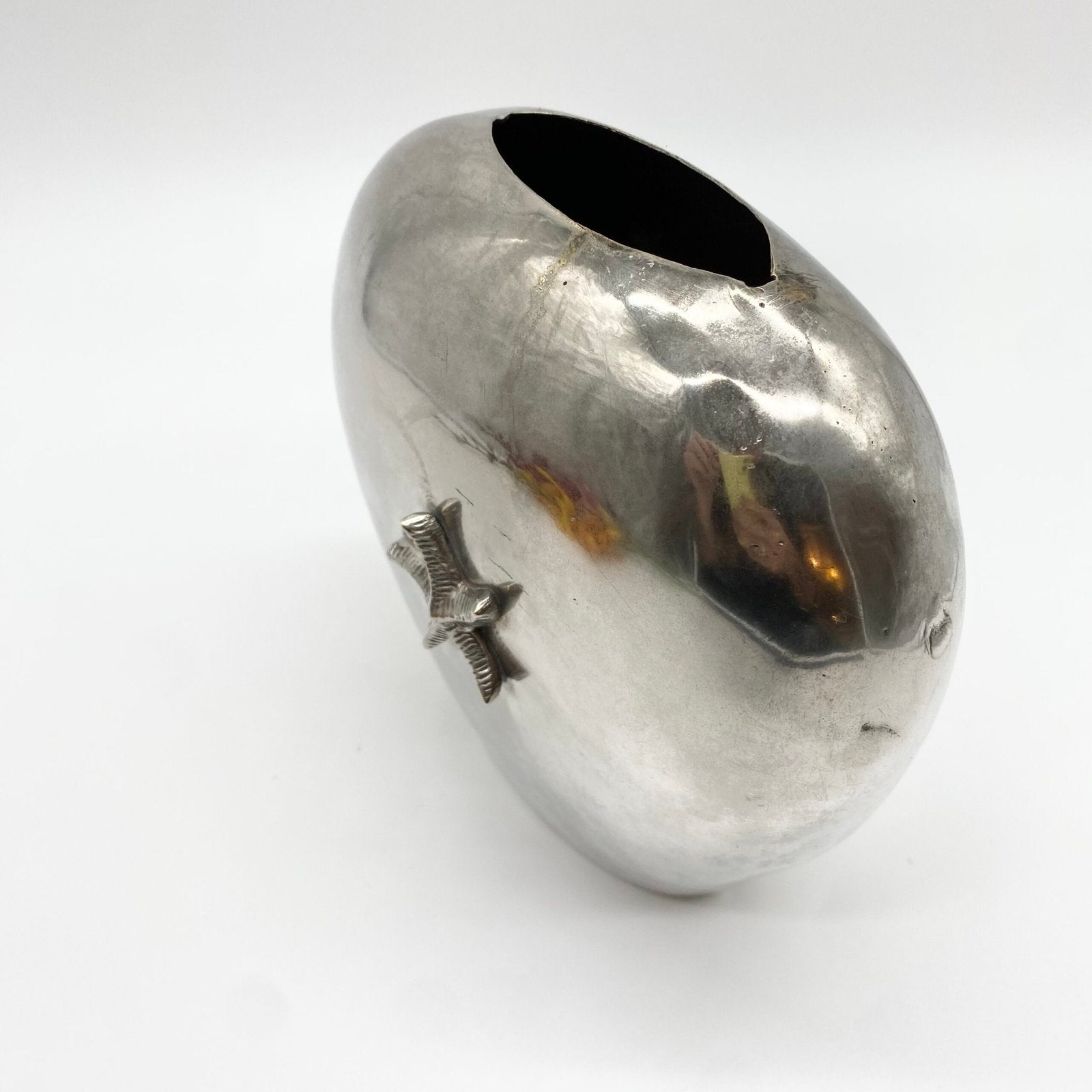 VASE "STAR SHELL" FONTE D’ALUMINIUM – 1980s