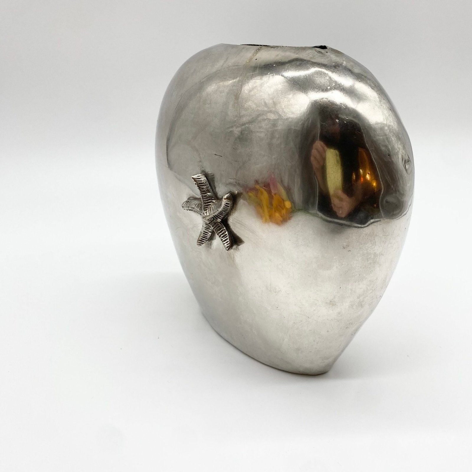 VASE "STAR SHELL" FONTE D’ALUMINIUM – 1980s