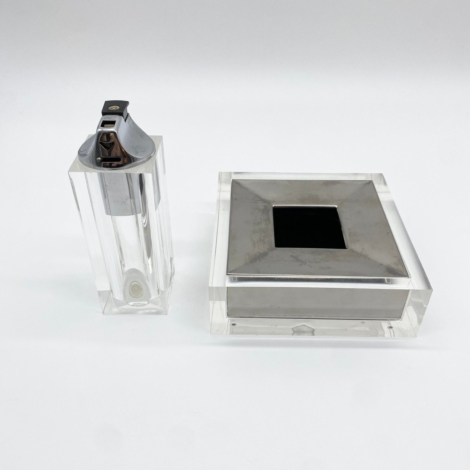 SMOKING SET "FABIO MANLIO CIOCCA" POUR GUZZINI – ITALY, 1970s