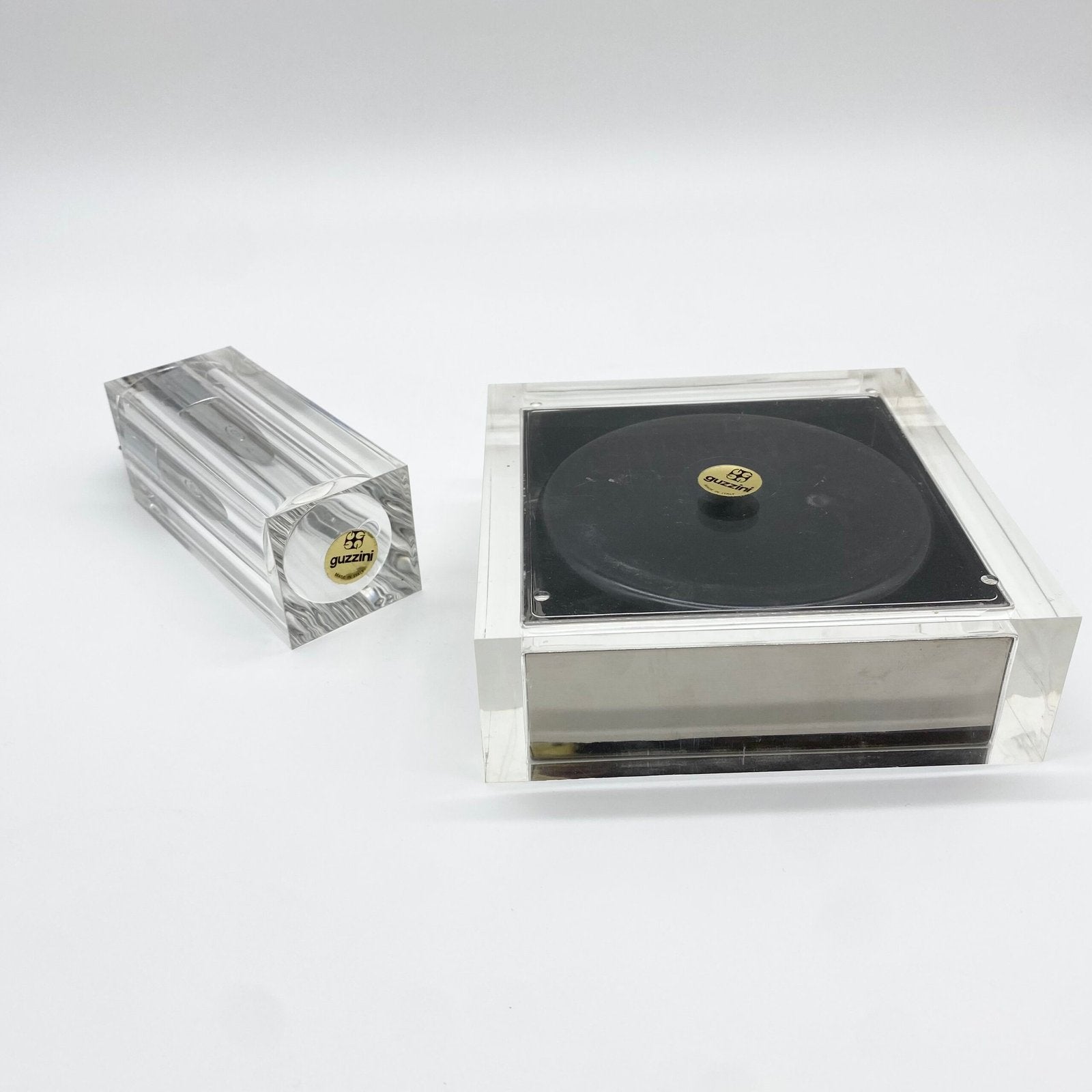 SMOKING SET "FABIO MANLIO CIOCCA" POUR GUZZINI – ITALY, 1970s