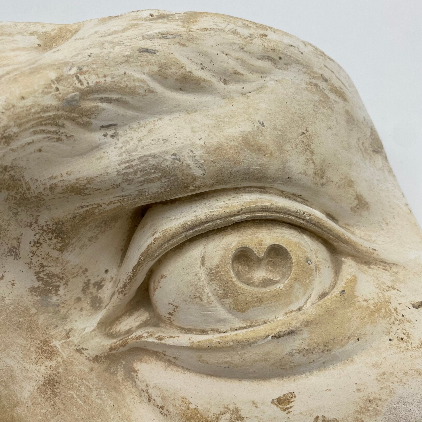 MOULE ANCIEN EN PLÂTRE – "ŒIL GAUCHE DU DAVID " MICHEL-ANGE, 1960s