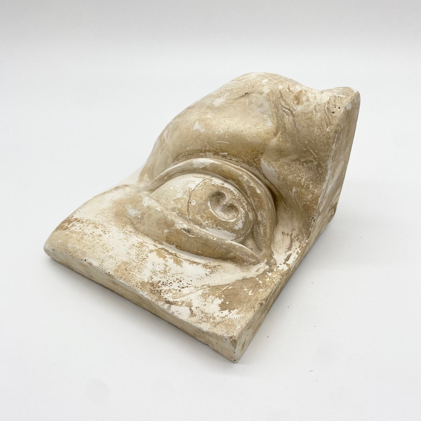 MOULE ANCIEN EN PLÂTRE – "ŒIL DROIT DU DAVID" MICHEL-ANGE, 1960s