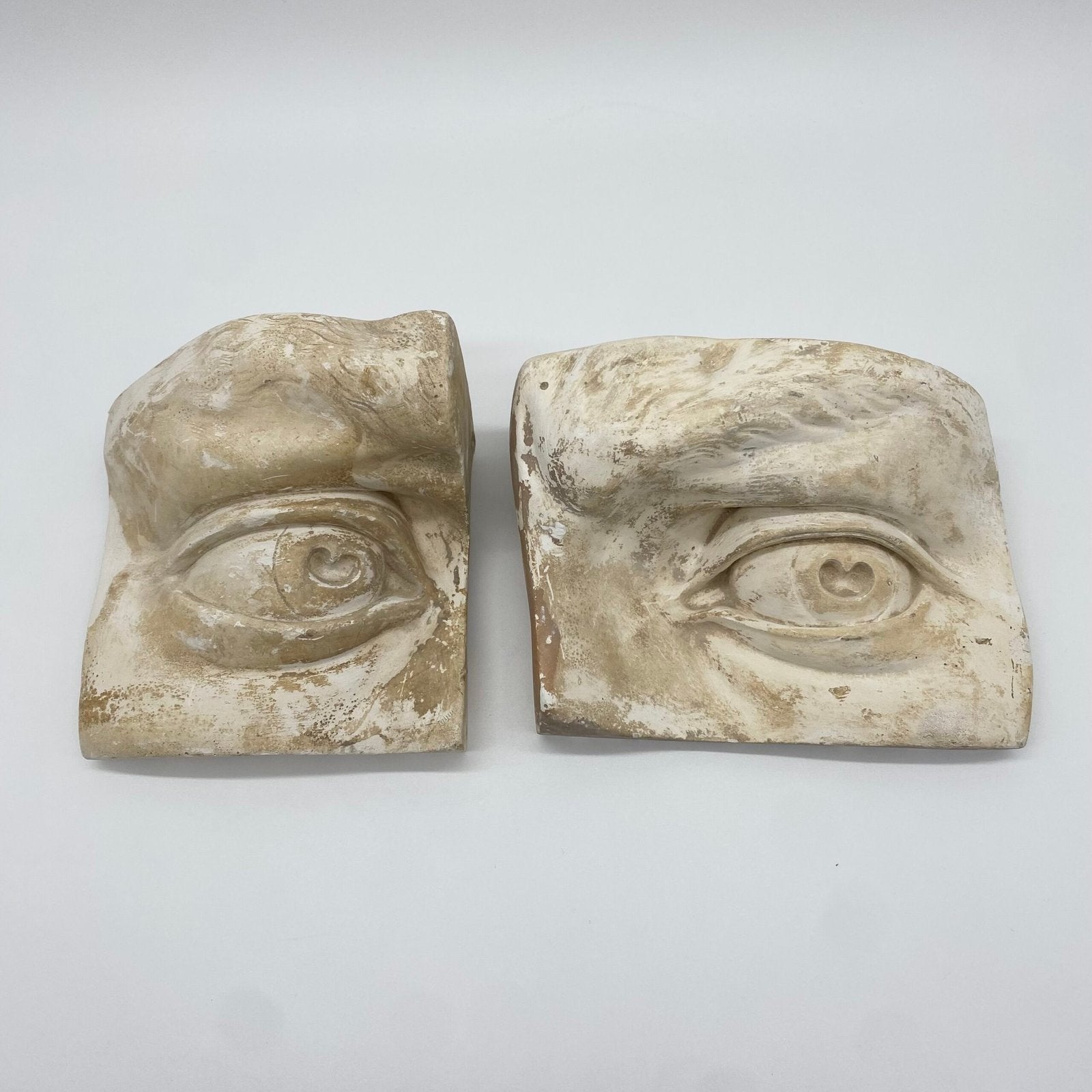 MOULE ANCIEN EN PLÂTRE – "ŒIL DROIT DU DAVID" MICHEL-ANGE, 1960s