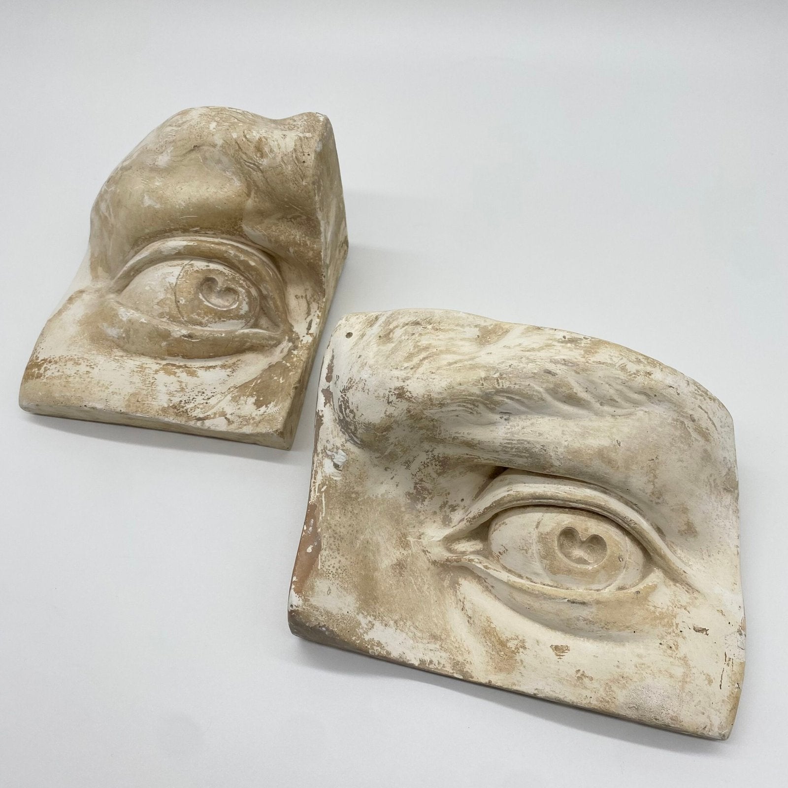 MOULE ANCIEN EN PLÂTRE – "ŒIL GAUCHE DU DAVID " MICHEL-ANGE, 1960s