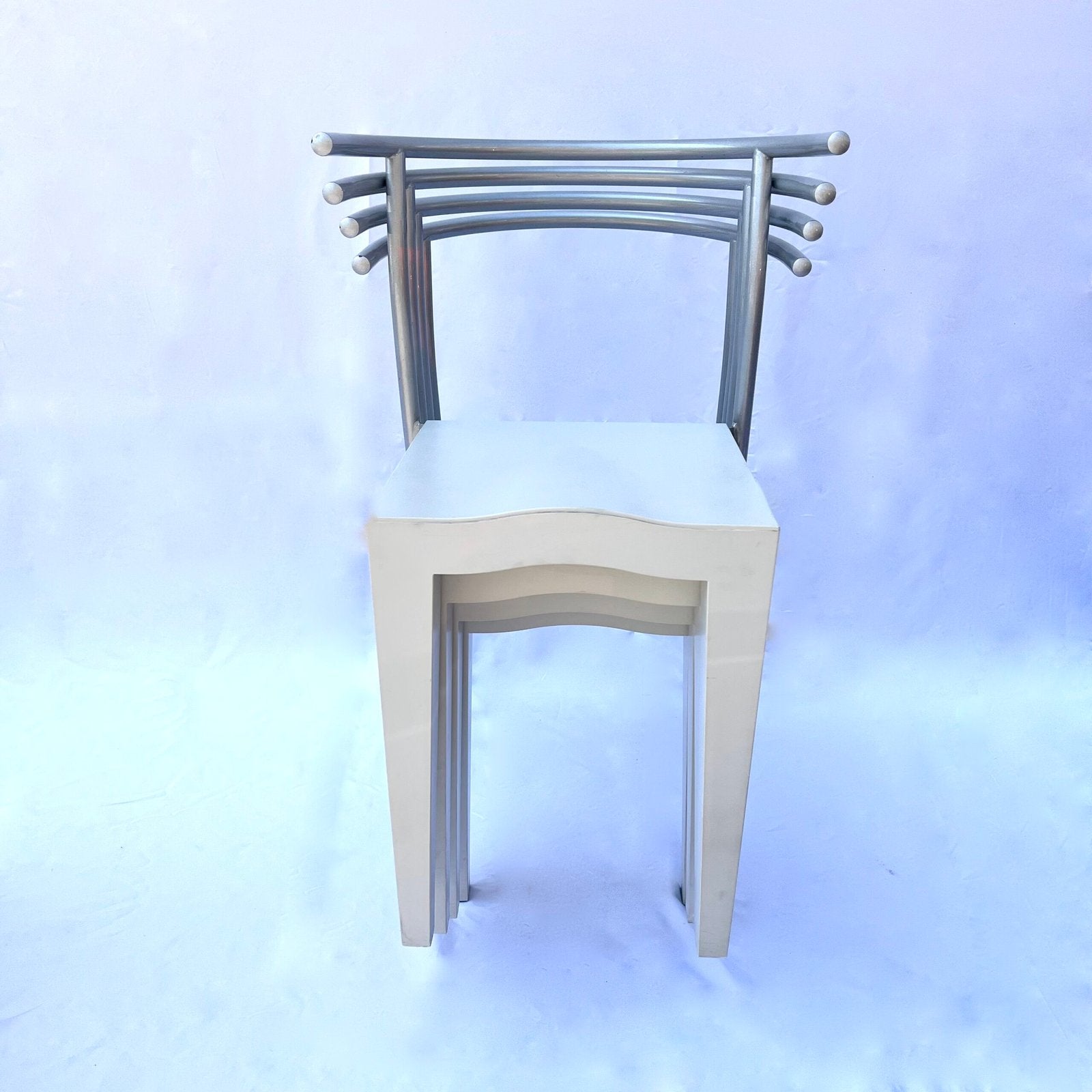 4 DR GLOB CHAIRS BY PHILIPPE STARCK FOR KARTELL, 1980s