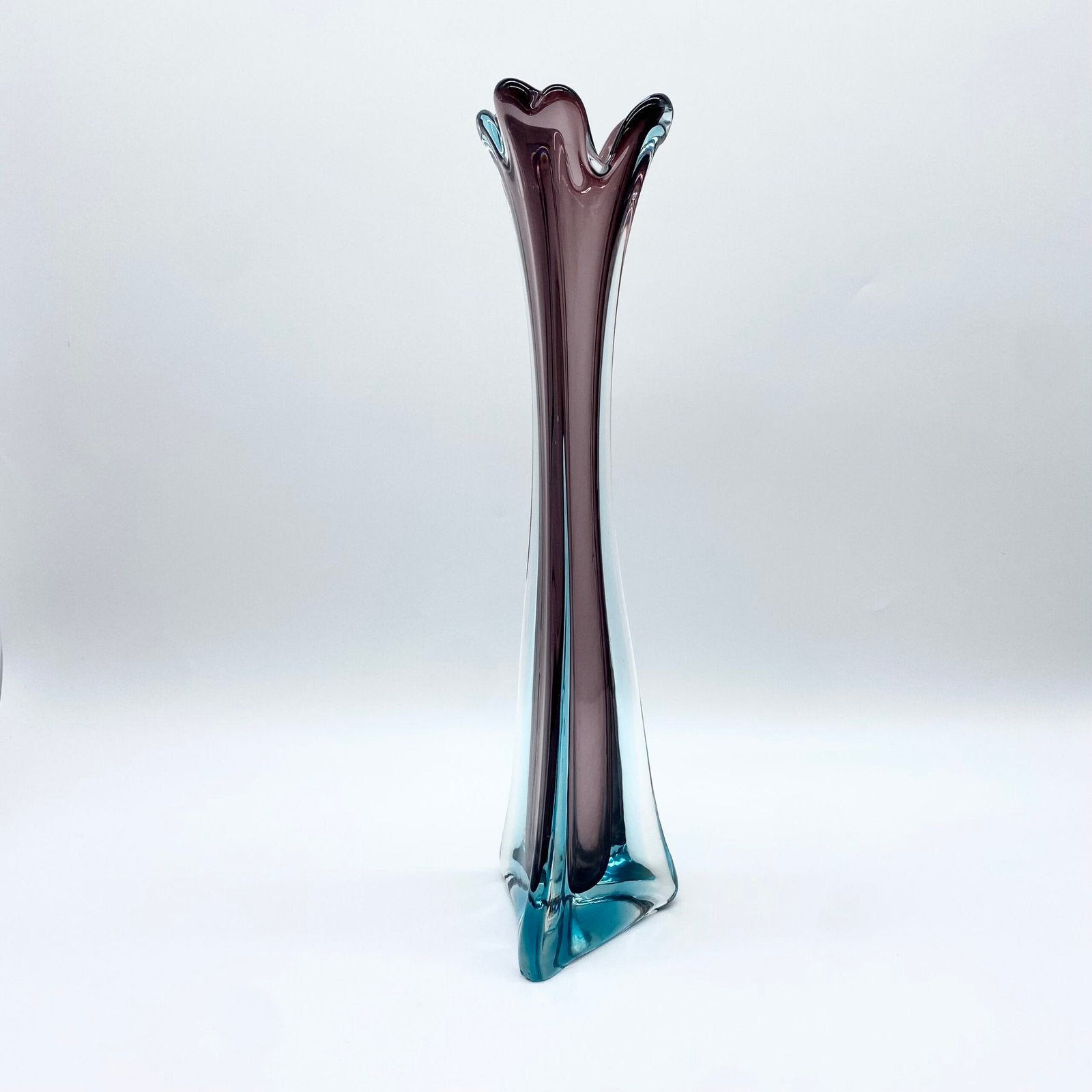 VASE AUBERGINE XXL / "SOMMERSO" — ITALIE 1960/70s