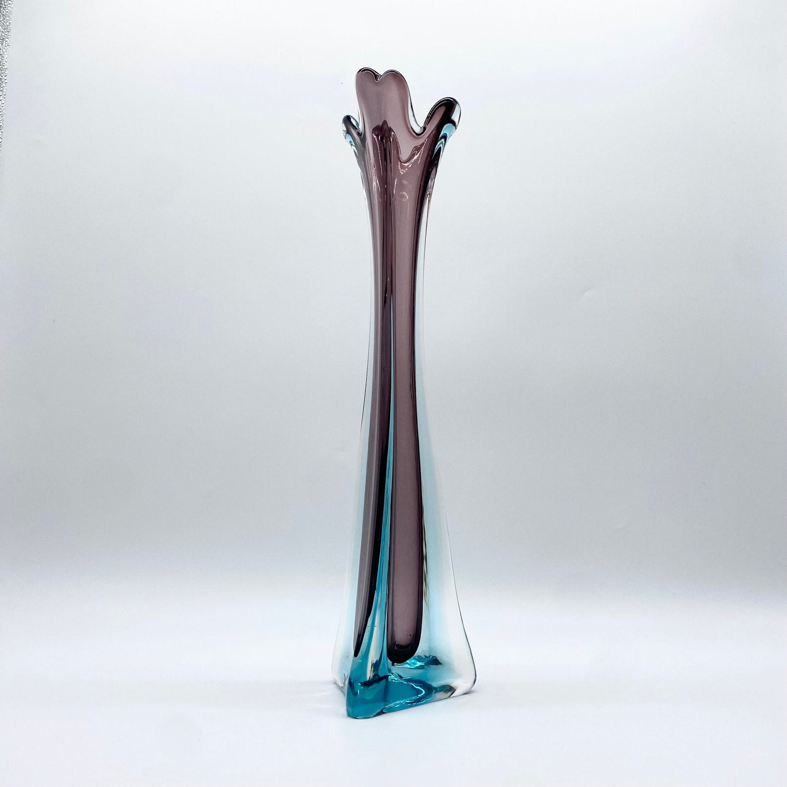 VASE AUBERGINE XXL / "SOMMERSO" — ITALIE 1960/70s