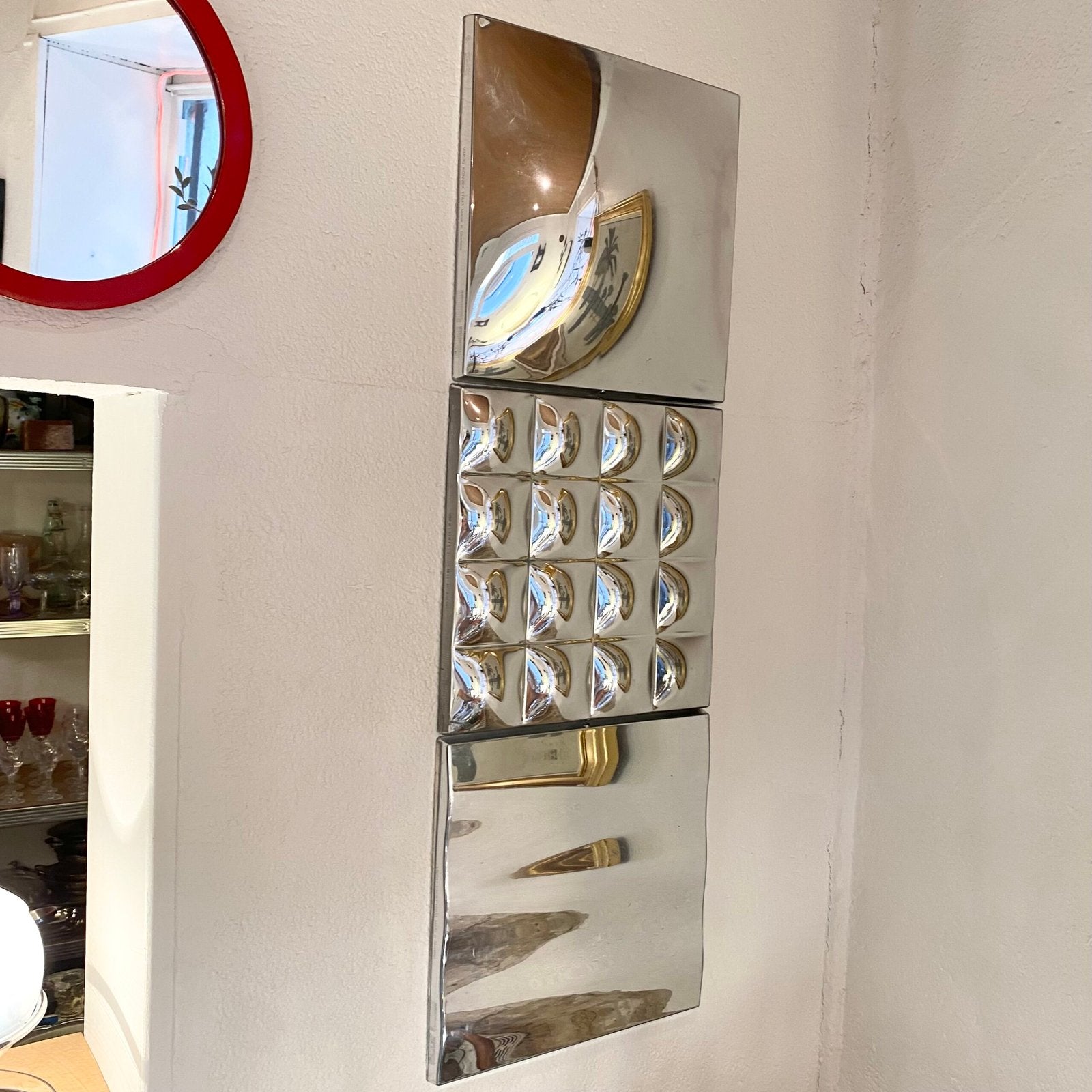 TROIS MIROIRS SCULPTURAUX "VIMSIG" – 1990s