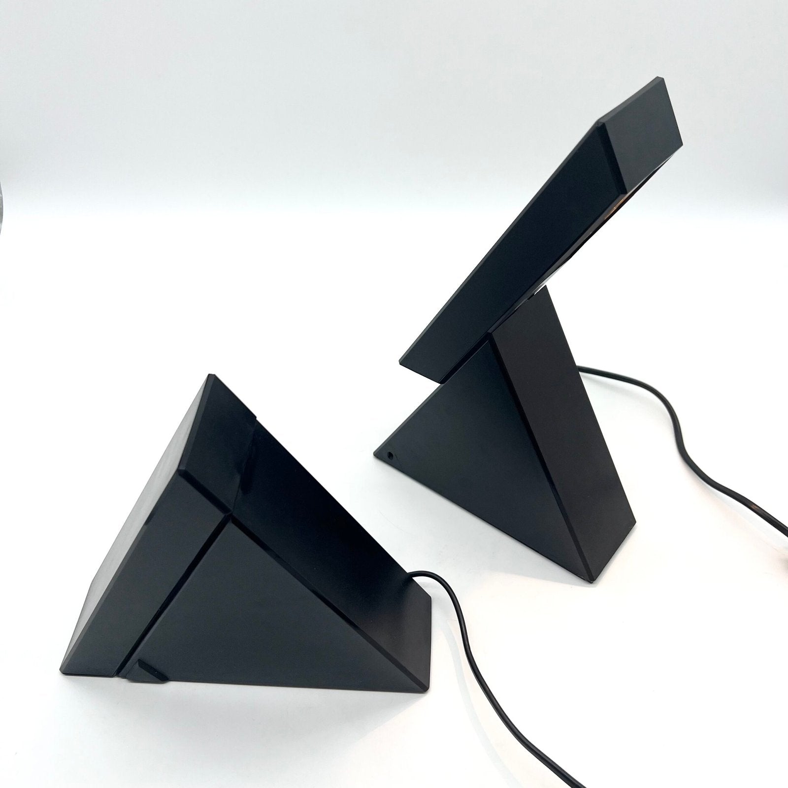 LAMPES "DELTA"PAR MARIO BERTORELLE POUR "JM RDM" MASSANZAGO, 1980s