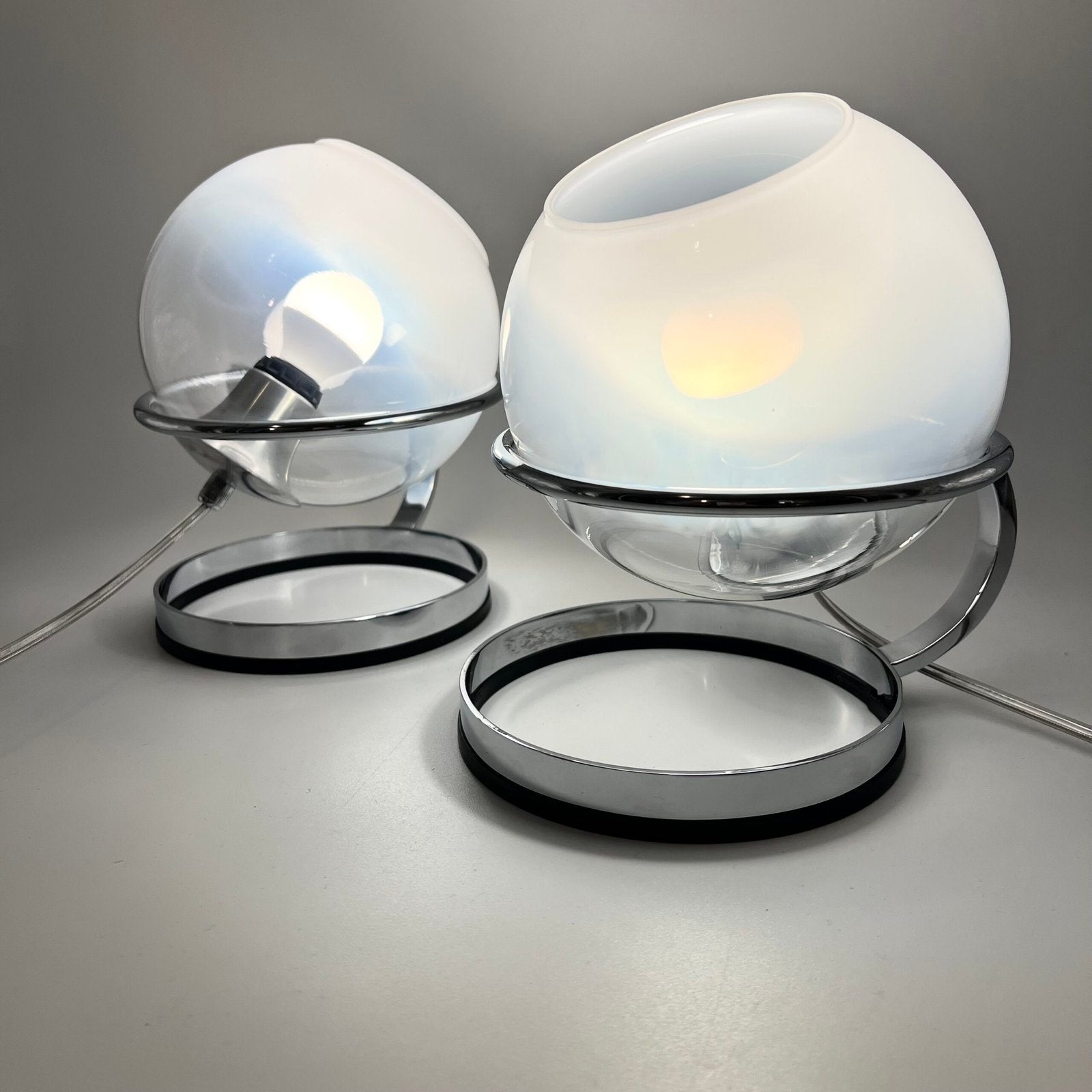 PAIR DE TWIN LIGHTS , "FABIO LENCI" POUR GUZZINI, 1960