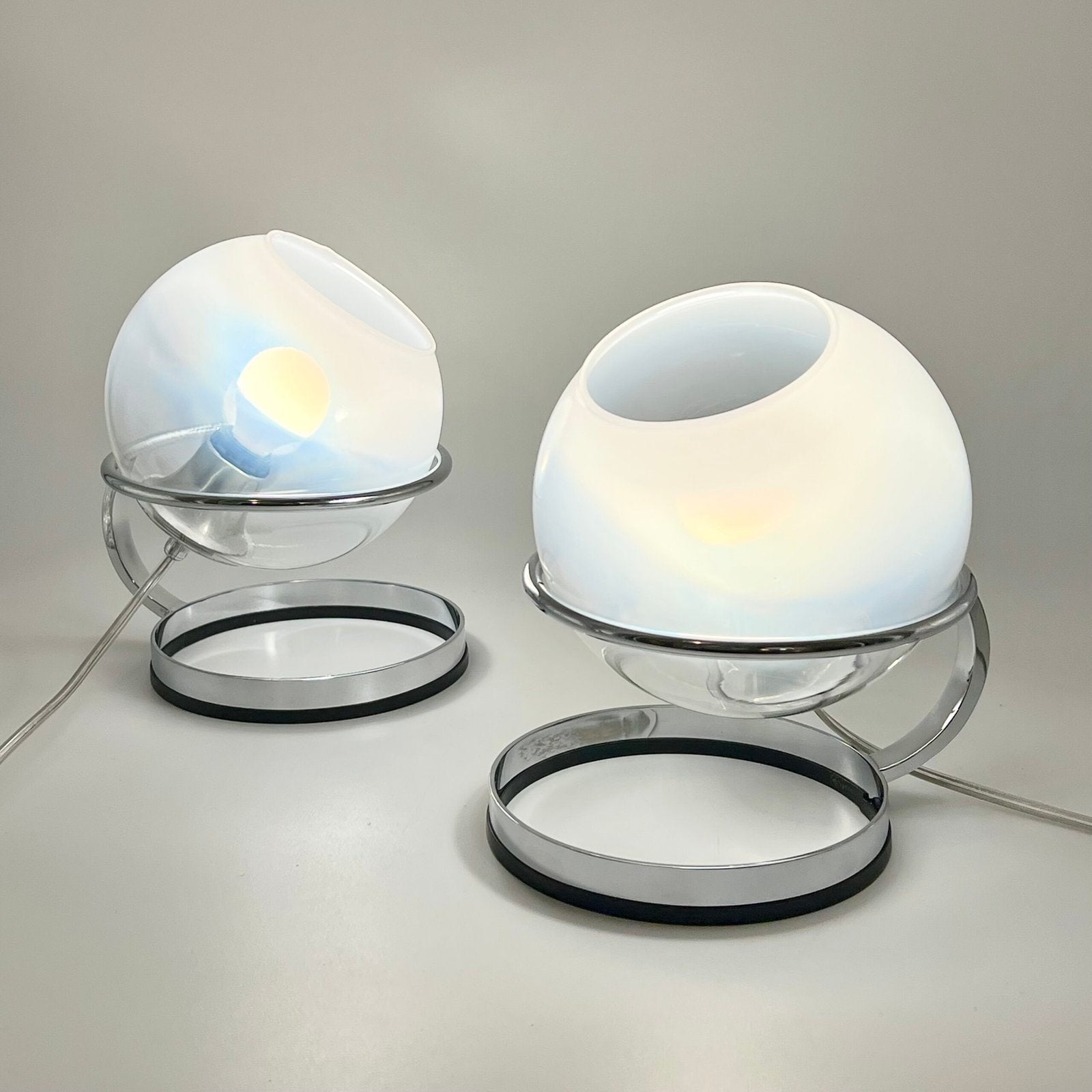 PAIR DE TWIN LIGHTS , "FABIO LENCI" POUR GUZZINI, 1960