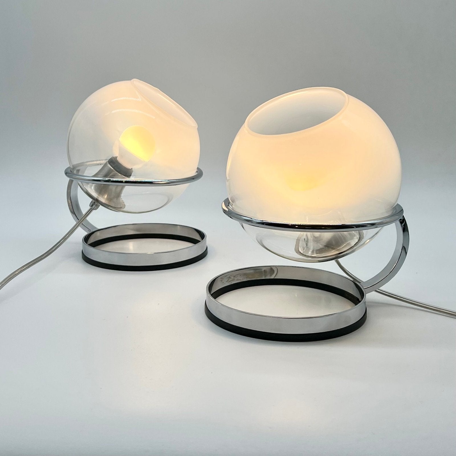 PAIR DE TWIN LIGHTS , "FABIO LENCI" POUR GUZZINI, 1960