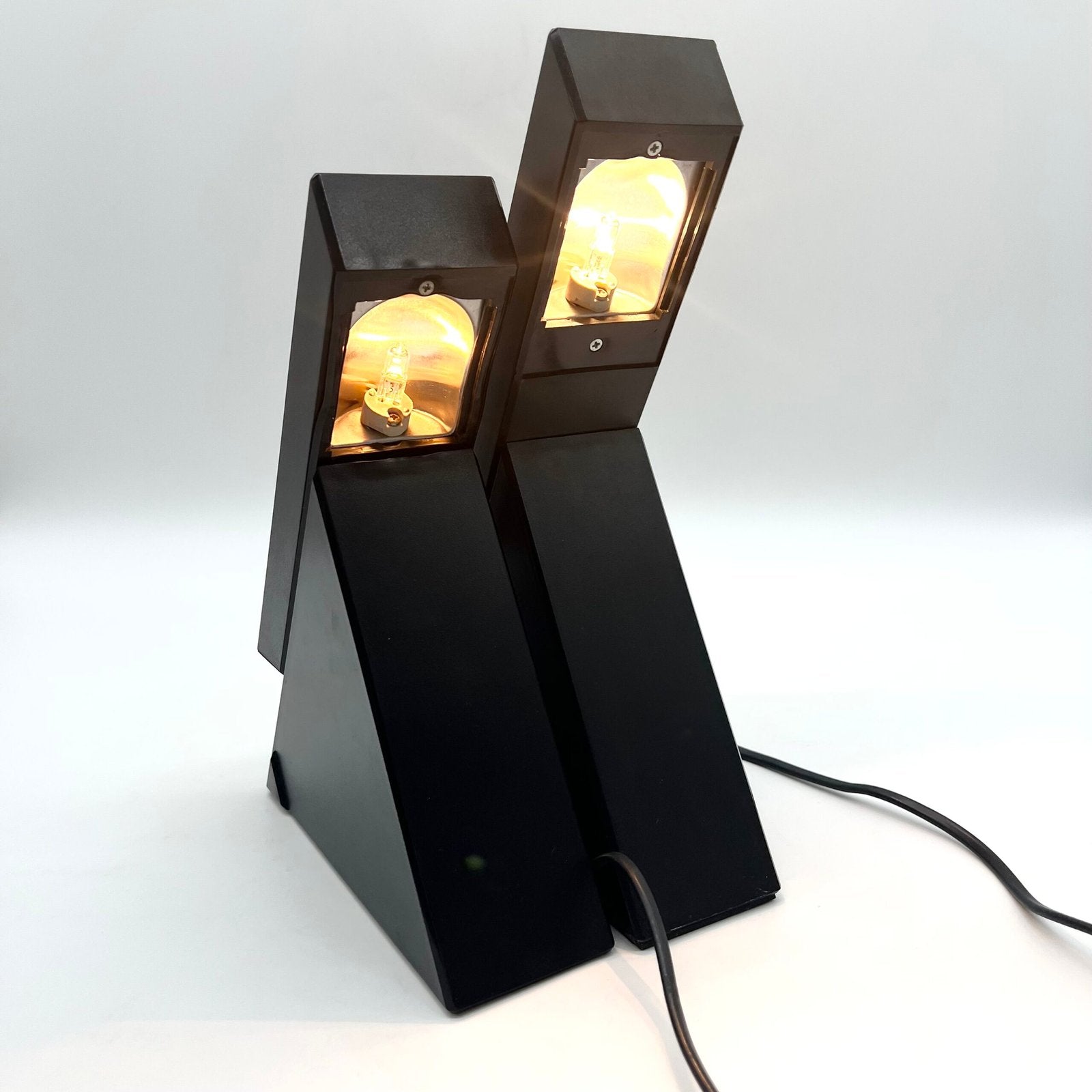 LAMPES "DELTA"PAR MARIO BERTORELLE POUR "JM RDM" MASSANZAGO, 1980s