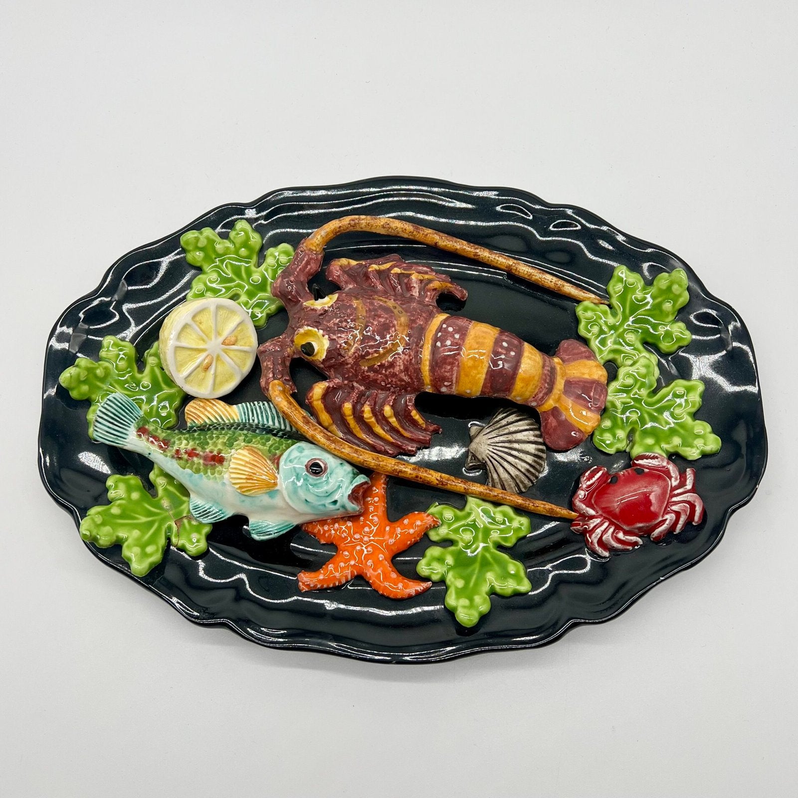 PLAT MURAL "BOUILLABAISSE" VALLAURIS, 1960s