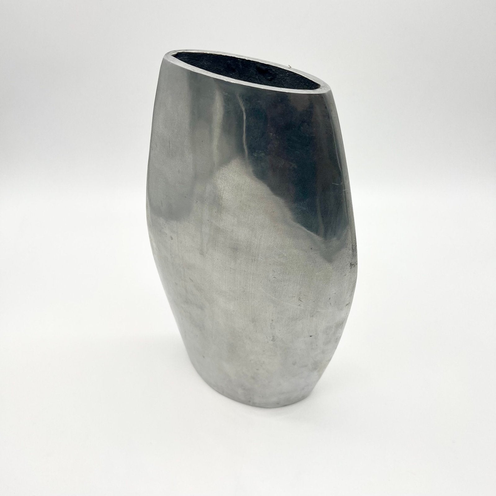 VASE SCULPTURAL "FONTE D’ALUMINIUM", ITALY, 1970s