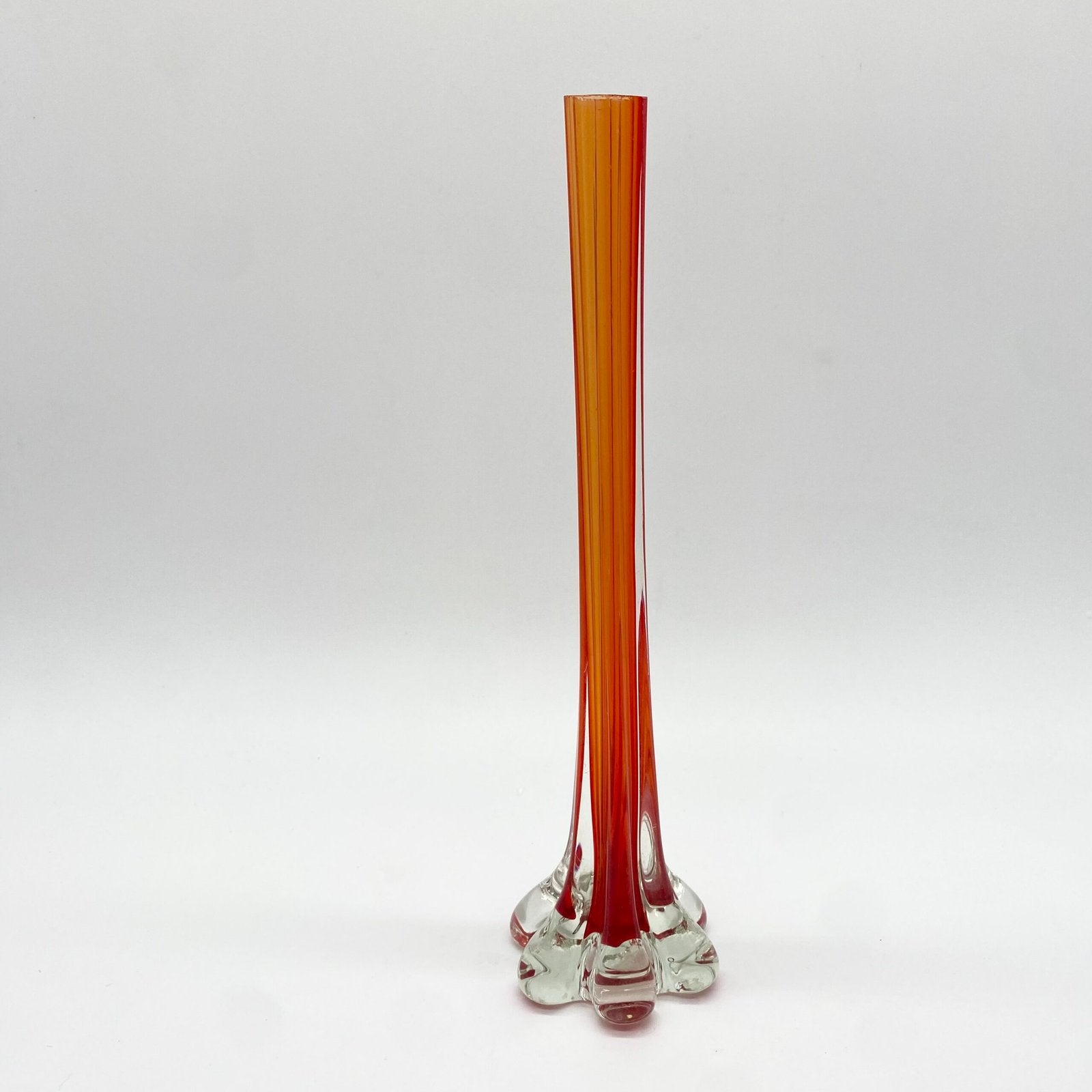 SOLIFLORE "ROSSO ARANCIONE" VERRE DE MURANO – 1960s