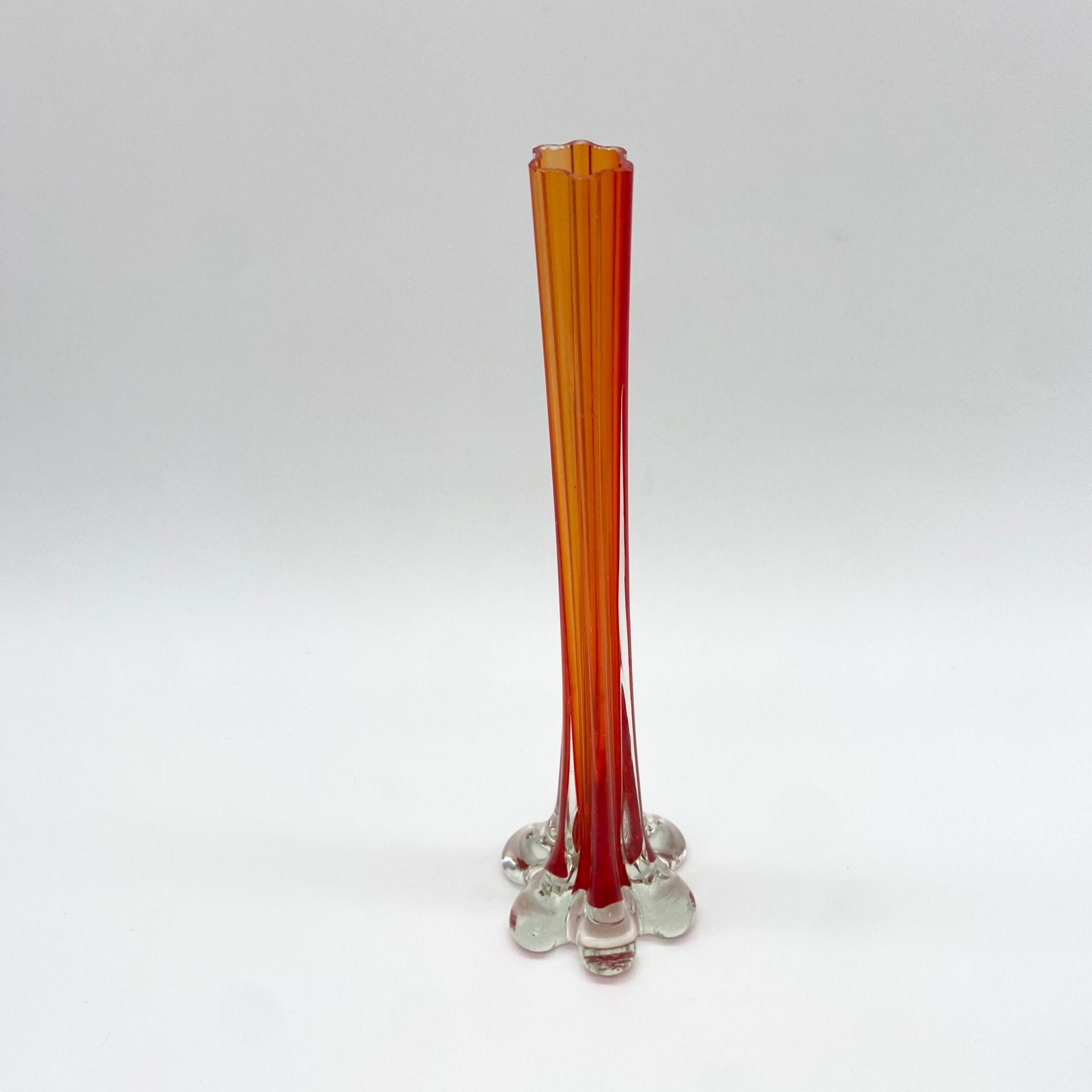 SOLIFLORE "ROSSO ARANCIONE" VERRE DE MURANO – 1960s