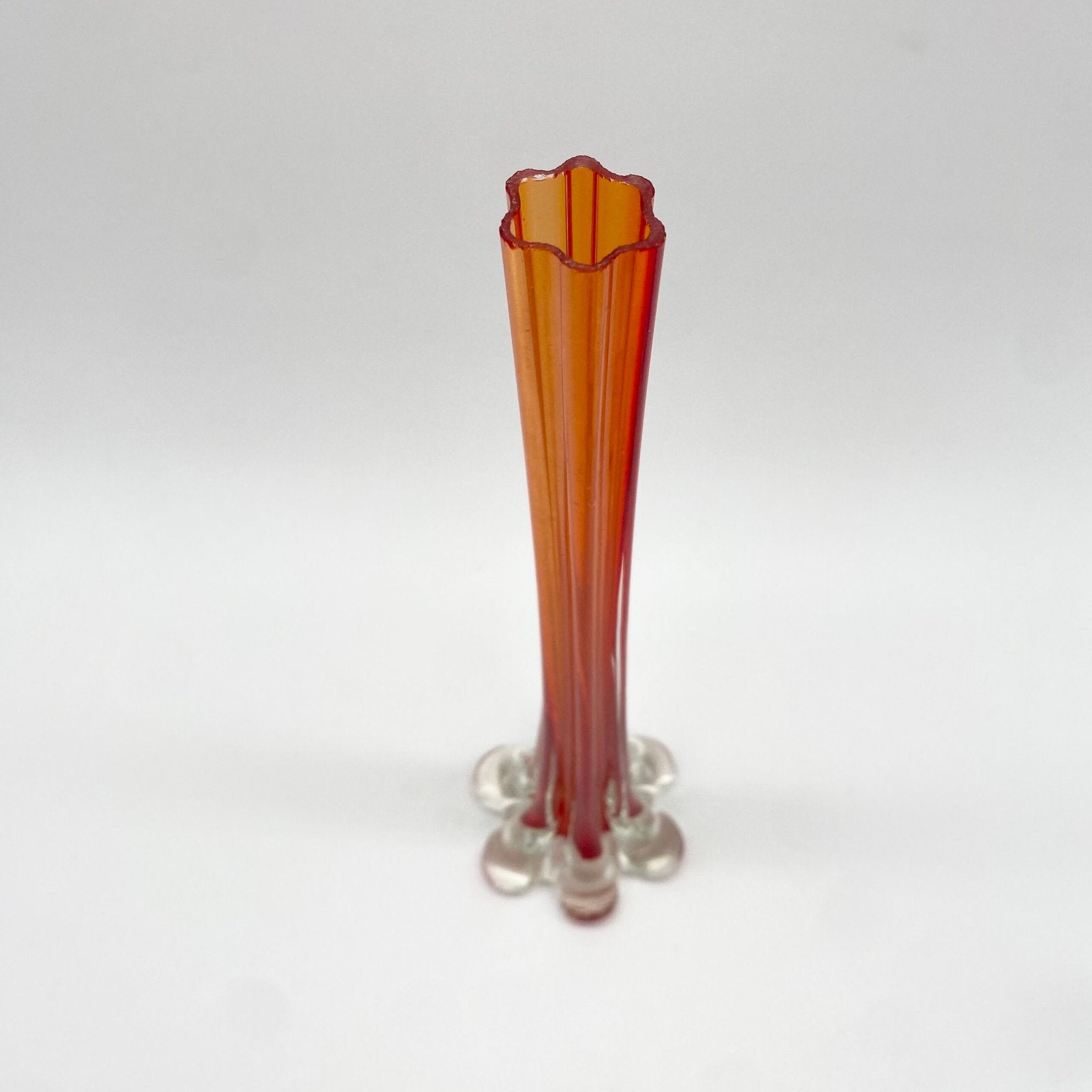 SOLIFLORE "ROSSO ARANCIONE" VERRE DE MURANO – 1960s