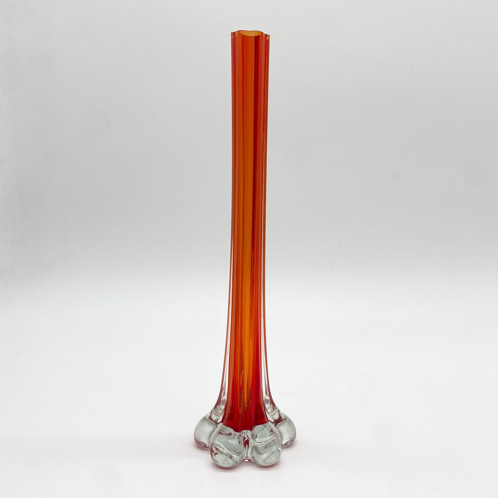 SOLIFLORE "ROSSO ARANCIONE" VERRE DE MURANO – 1960s