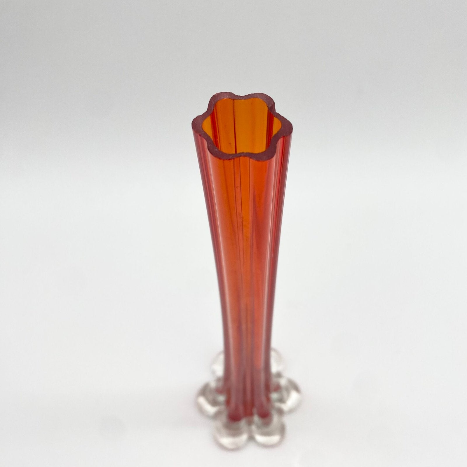 SOLIFLORE "ROSSO ARANCIONE" VERRE DE MURANO – 1960s