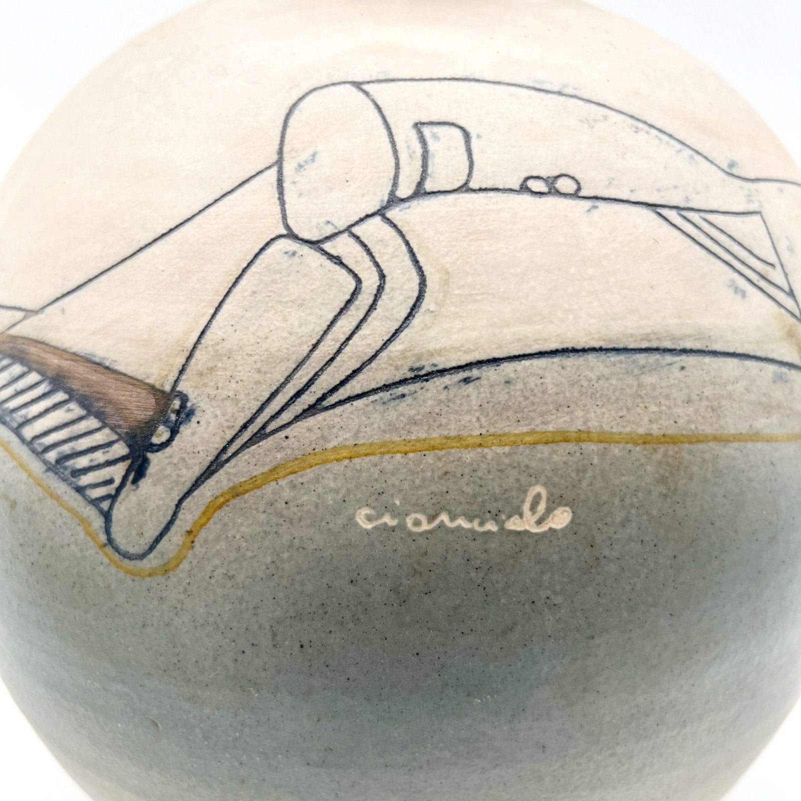 GRAND VASE BOULE, CANCIOLO NOMA, 1960