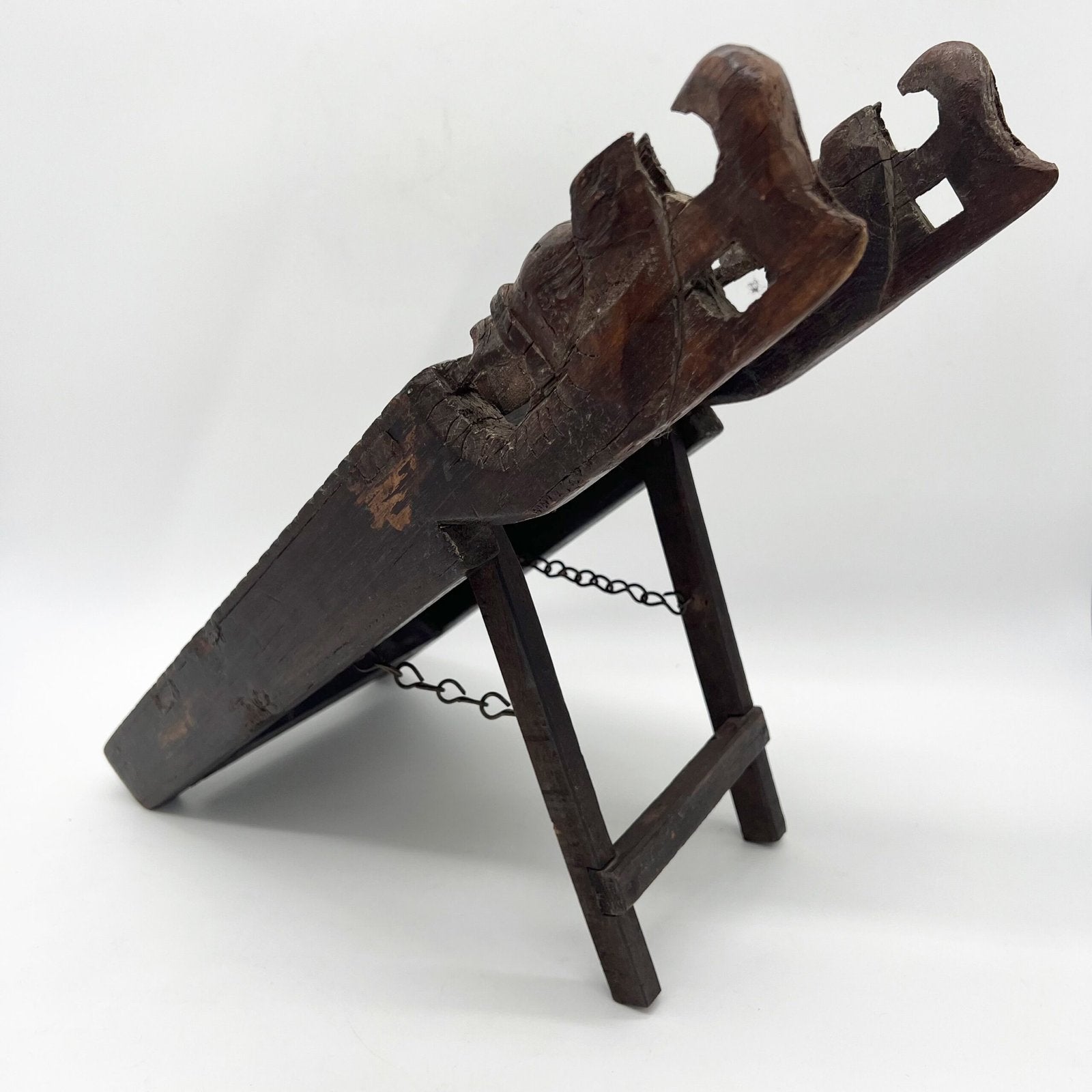 MIROIR BOIS DE TECK, RAJASTHAN "XIXe"