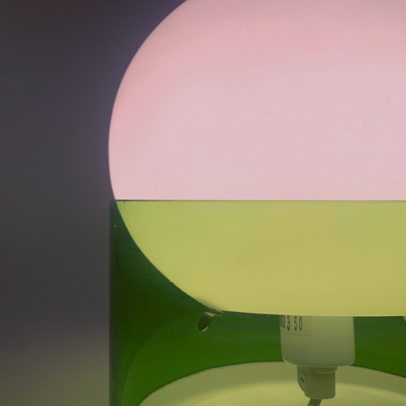 LAMPE GLOBE SPACE AGE VERTE, IKEA, 1990