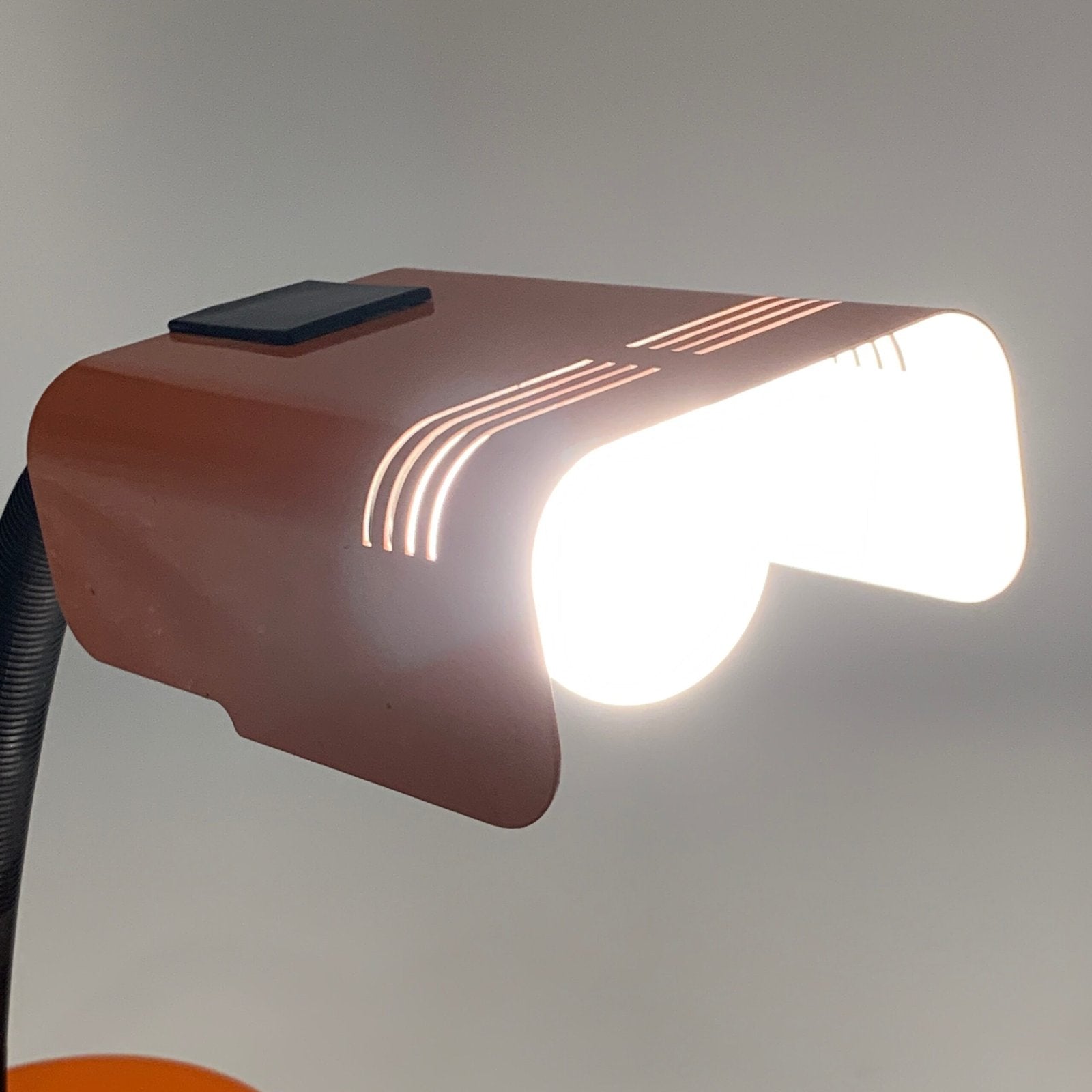 LAMPE DE BUREAU ORANGE TARGETTI, 1970