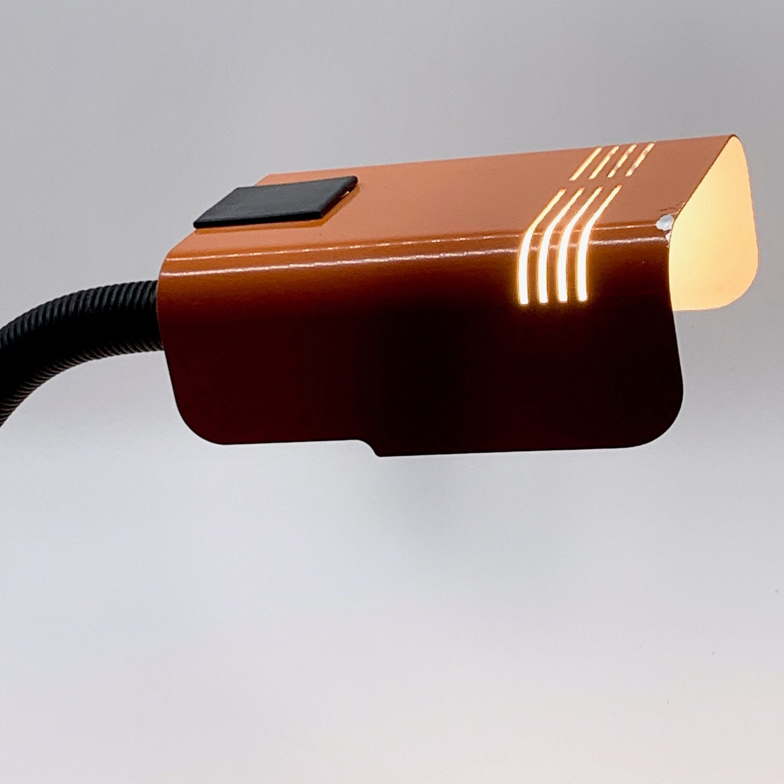 LAMPE DE BUREAU ORANGE TARGETTI, 1970