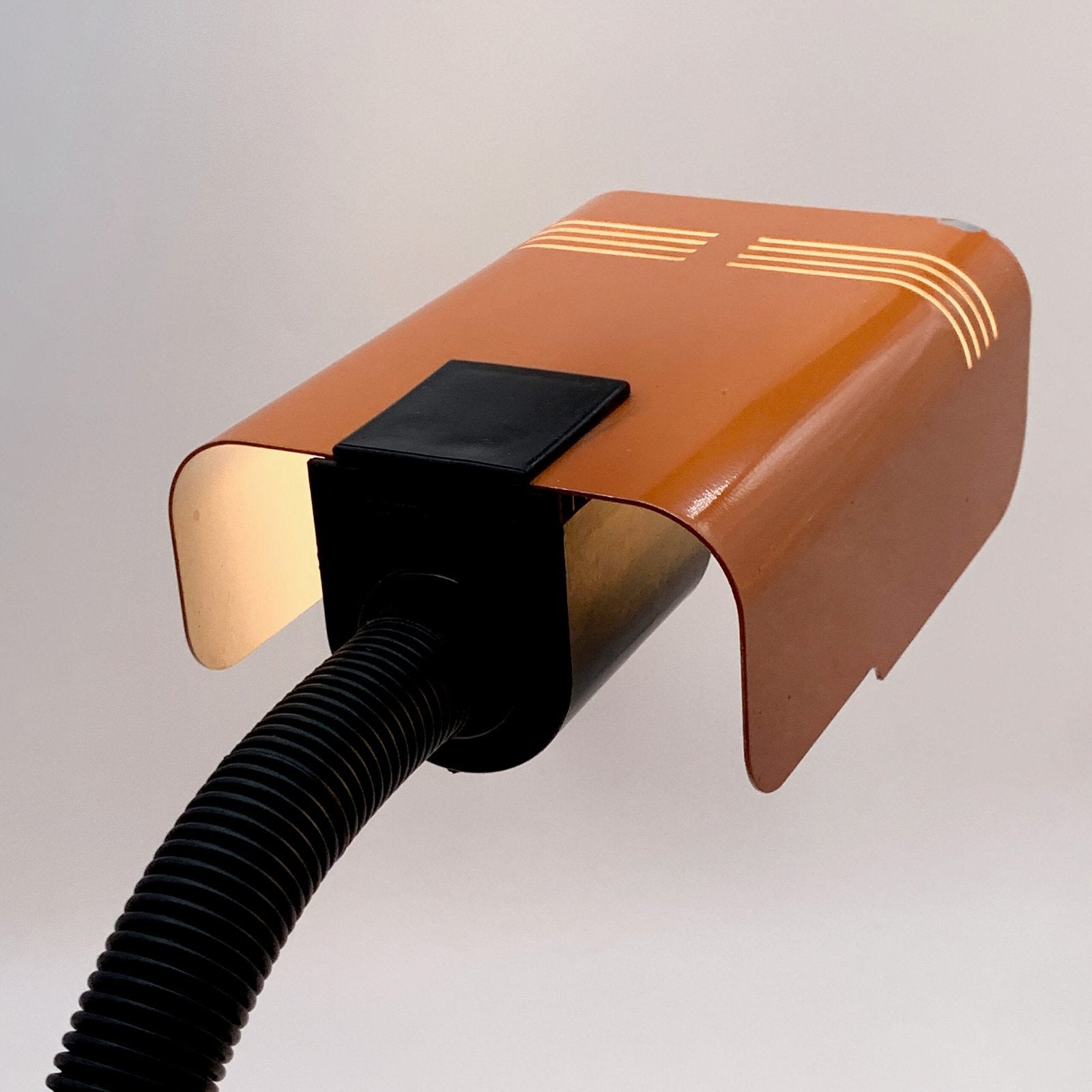 LAMPE DE BUREAU ORANGE TARGETTI, 1970