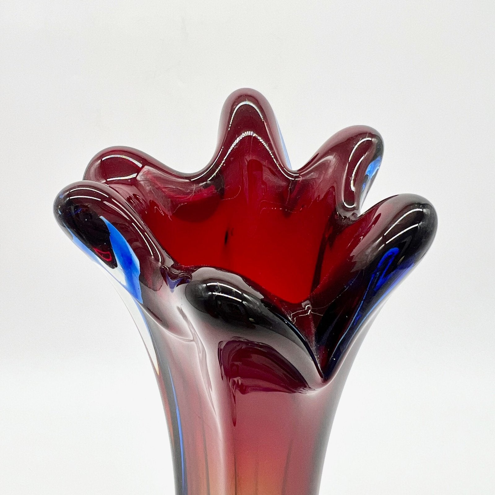 GRAND VASE MURAN0 ROUGE/BLEU, 1960