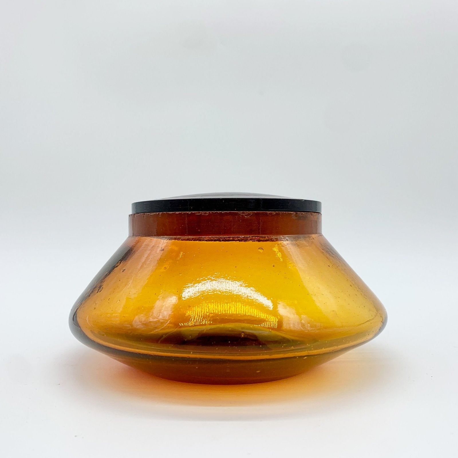 BOITE EN VERRE AMBRE