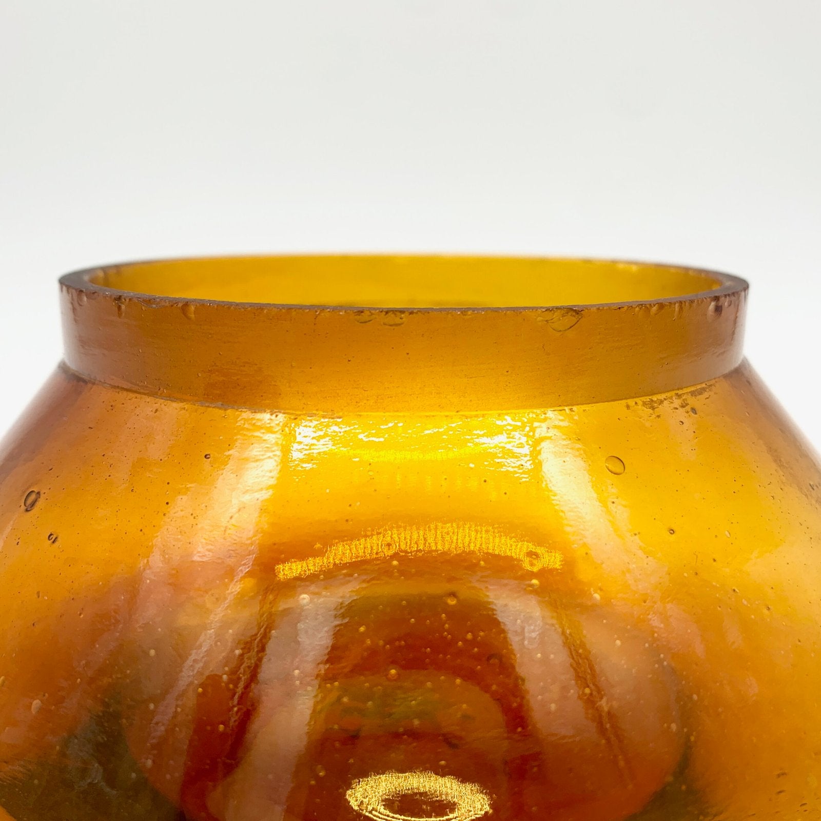 BOITE EN VERRE AMBRE