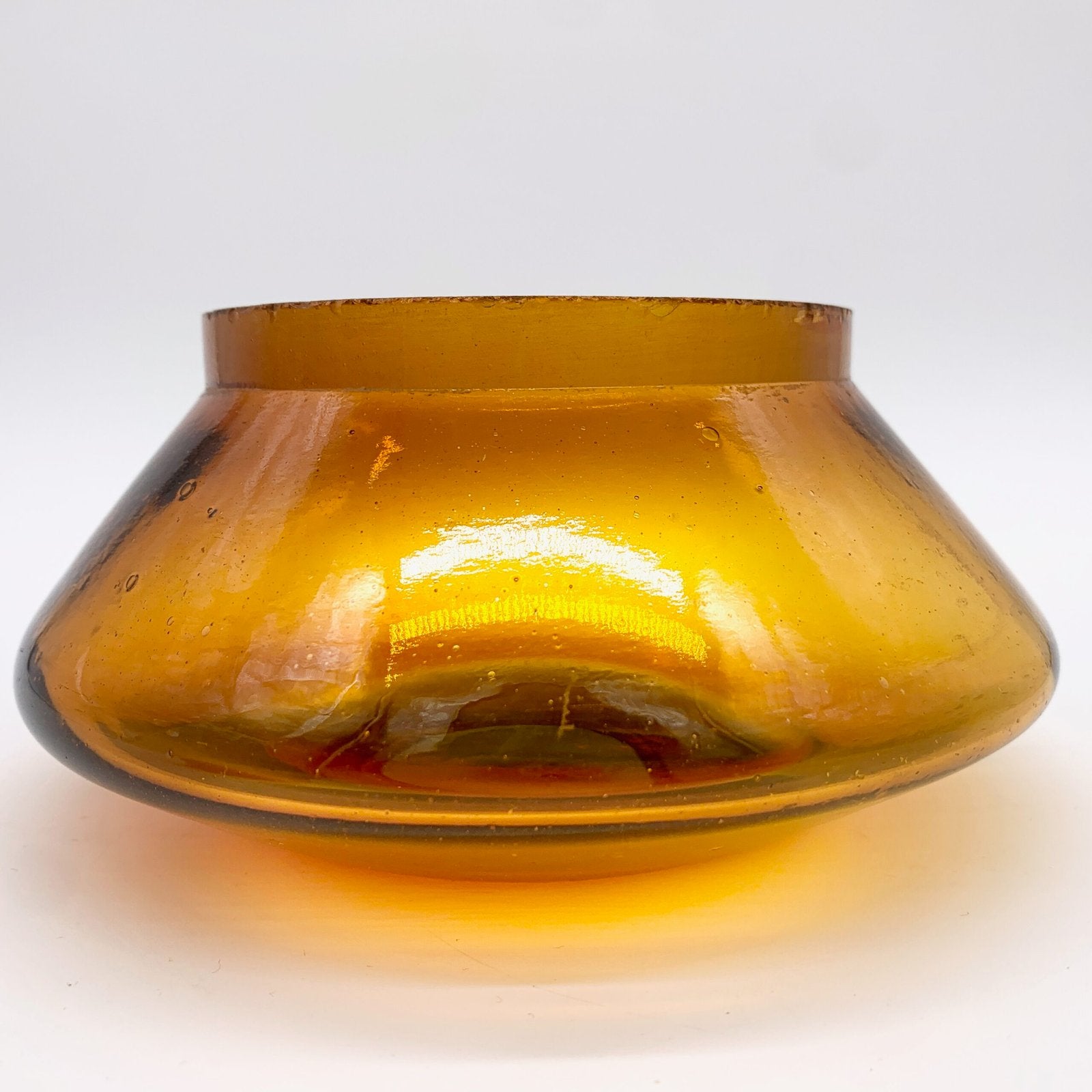 BOITE EN VERRE AMBRE