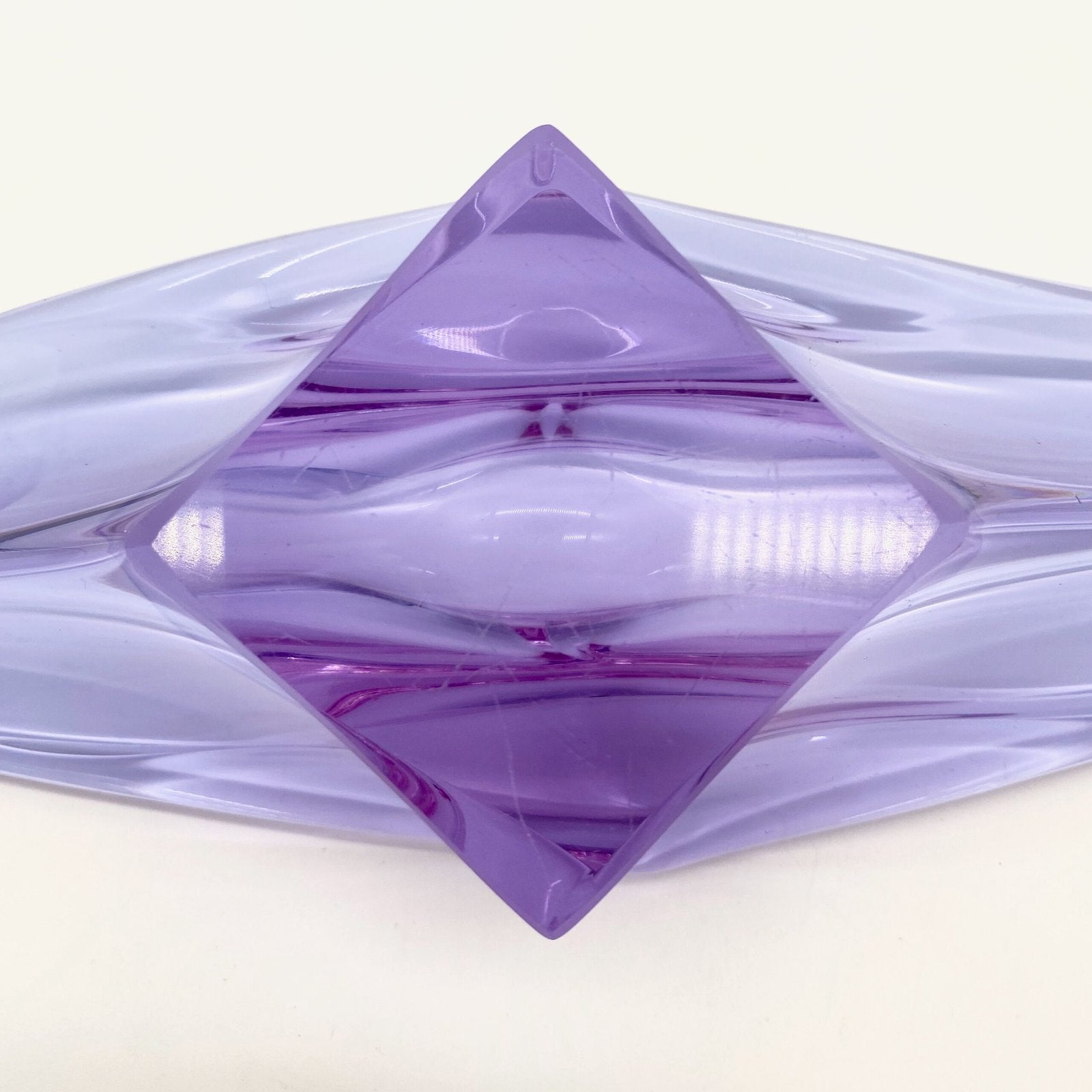 COUPE MAUVE CRISTAL DE BOHEME, 1950/60