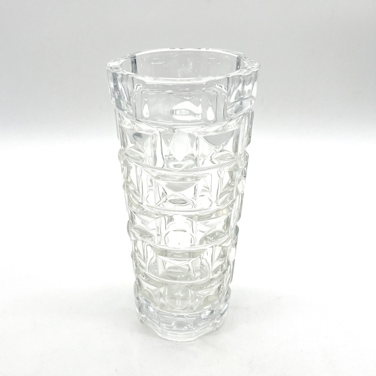 VASE EN VERRE A RELIEF, 1960/70