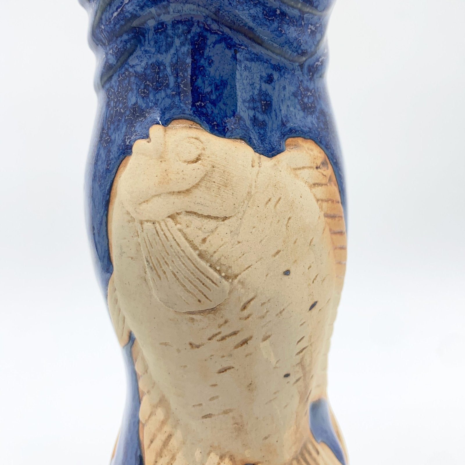 BARBOTINE POISSONS / FAÏENCE ÉMAILLÉE "VALLAURIS", 1950s