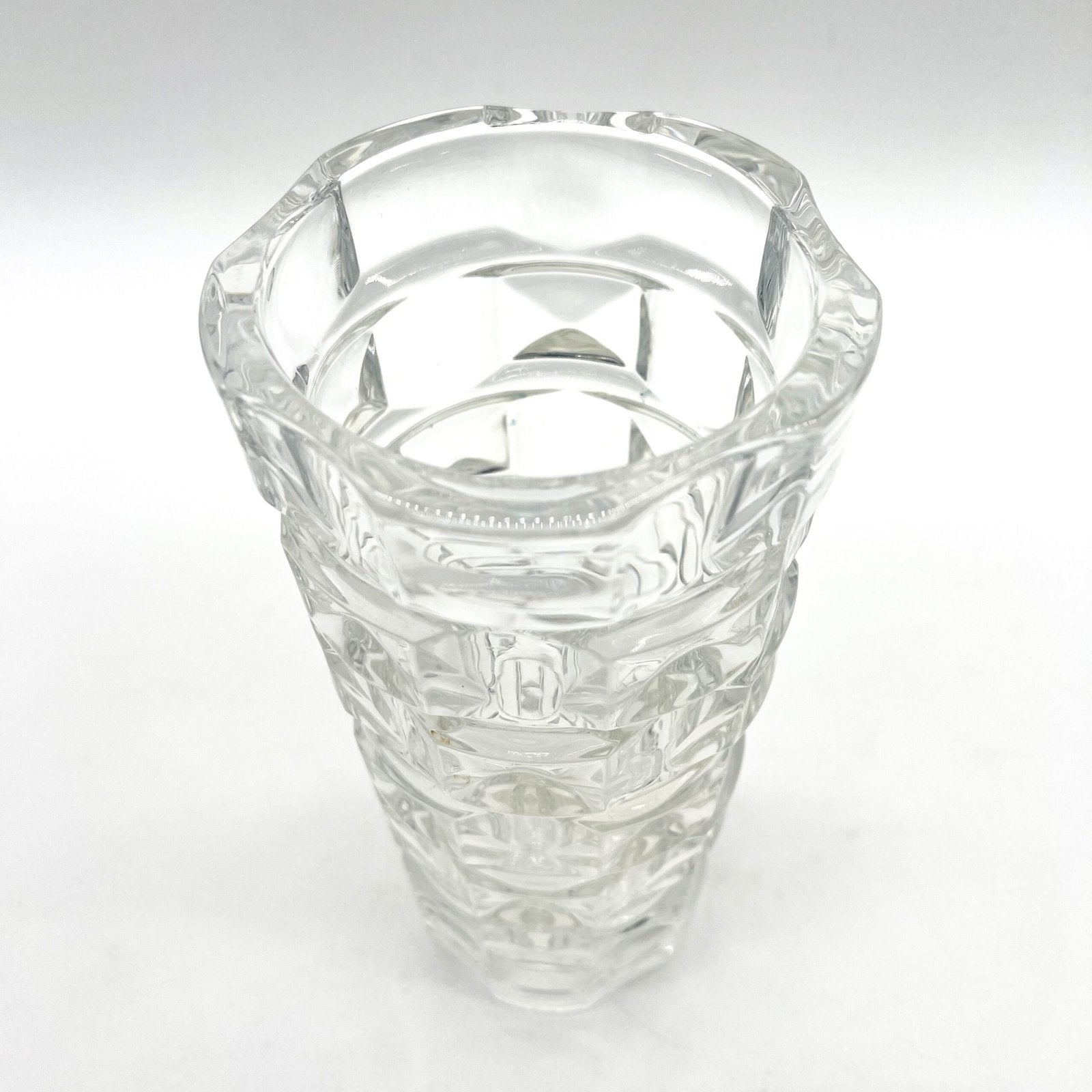 VASE EN VERRE A RELIEF, 1960/70