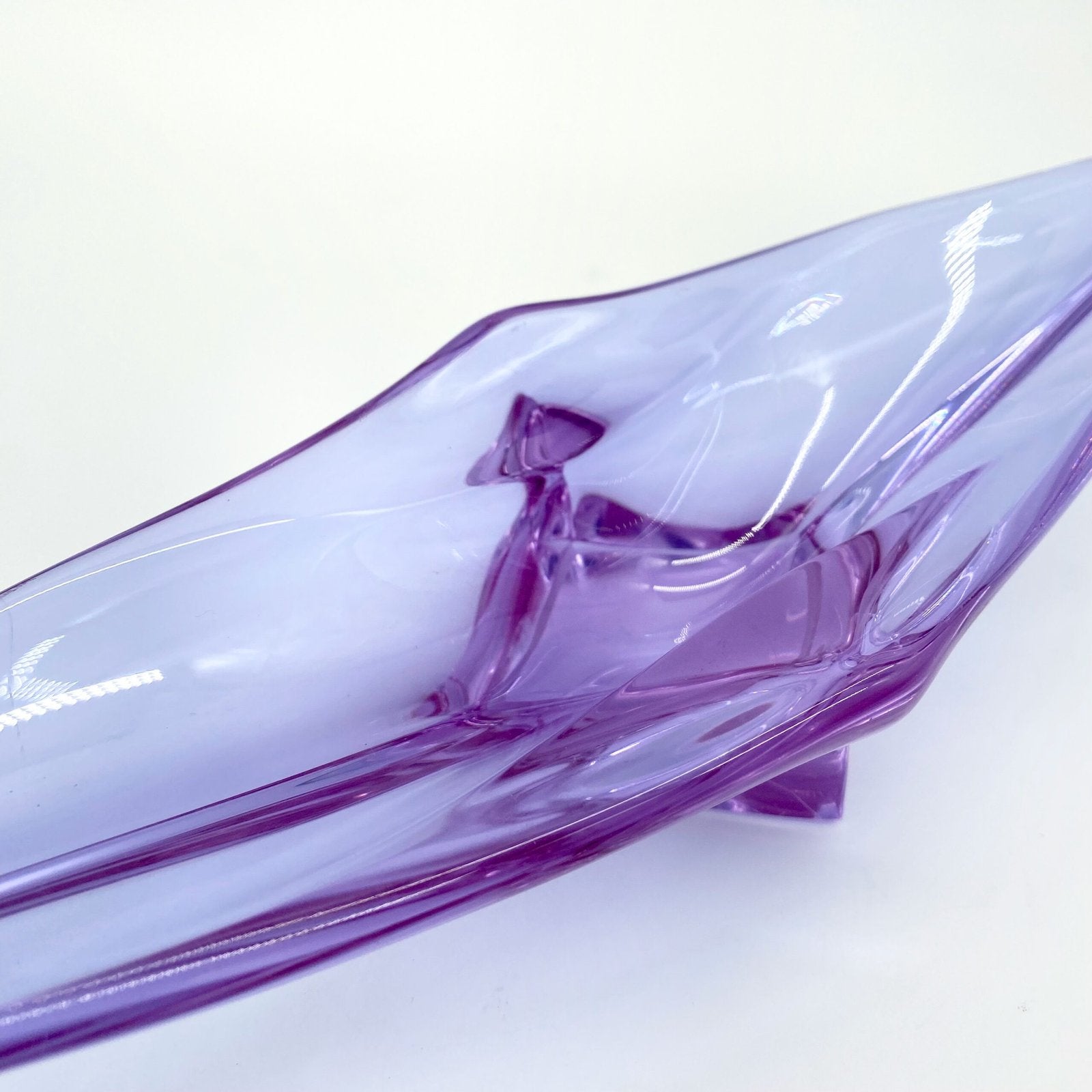 COUPE MAUVE CRISTAL DE BOHEME, 1950/60