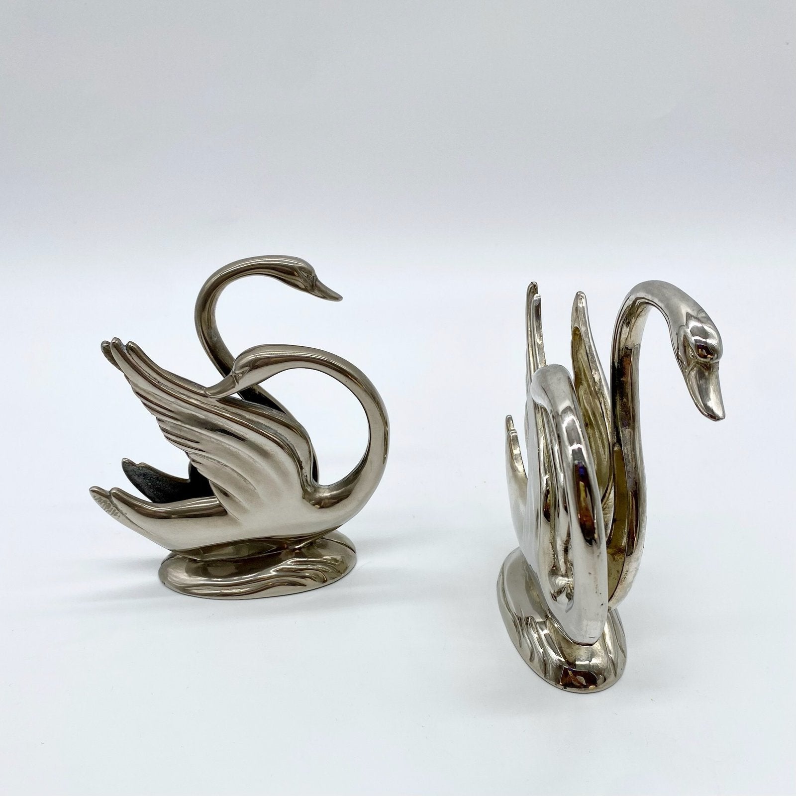 PORTE-SERVIETTES "CYGNES" ARGENTÉS, 1970s