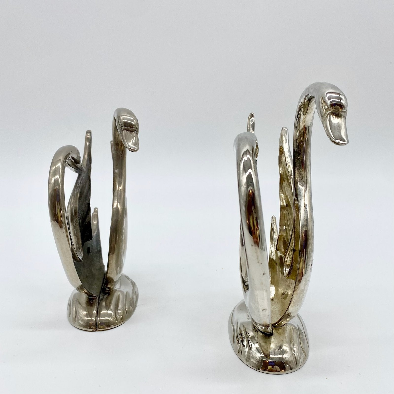 PORTE-SERVIETTES "CYGNES" ARGENTÉS, 1970s