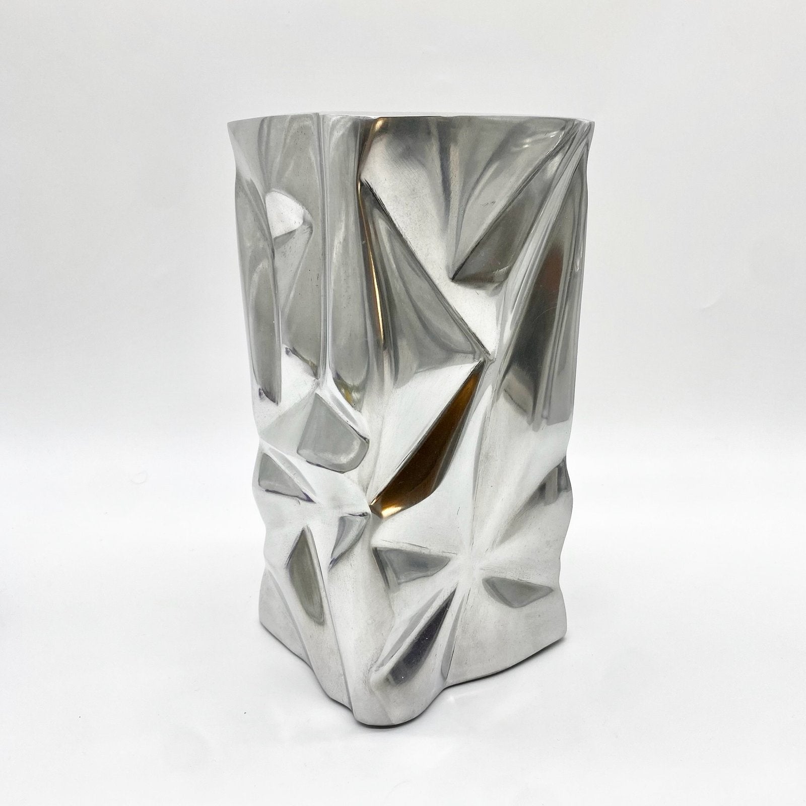 VASE "FROISSÉ" / FONTE D’ALUMINIUM – 1970s