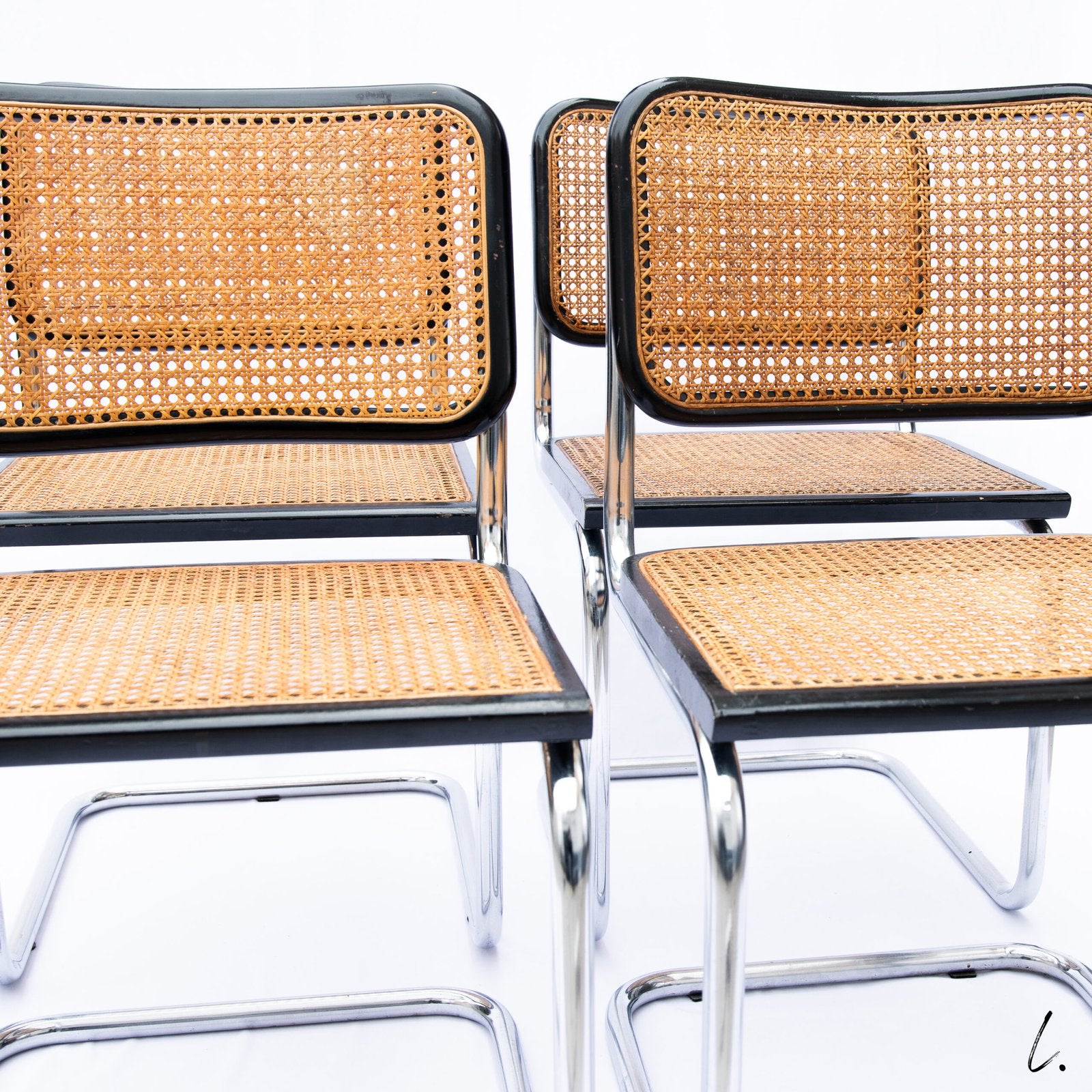 B32 CESCA CHAIRS BY MARCEL BREUER, 1980 ITALY