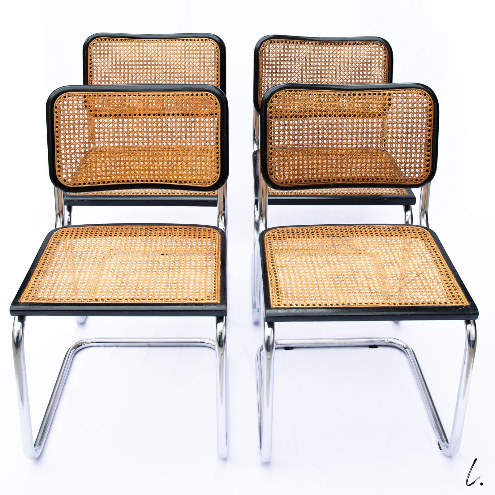 B32 CESCA CHAIRS BY MARCEL BREUER, 1980 ITALY
