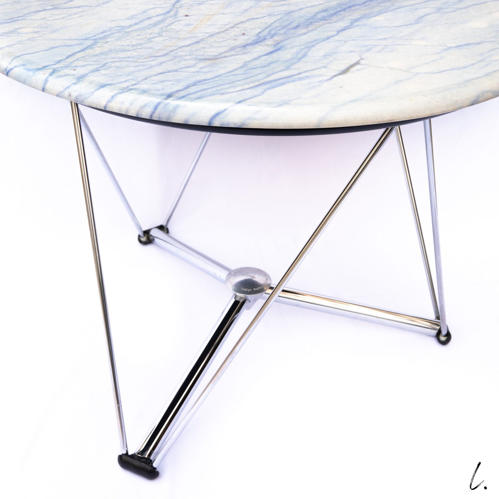"LEM" TABLE, BLUE MARBLE FOR MAGIS, 1980