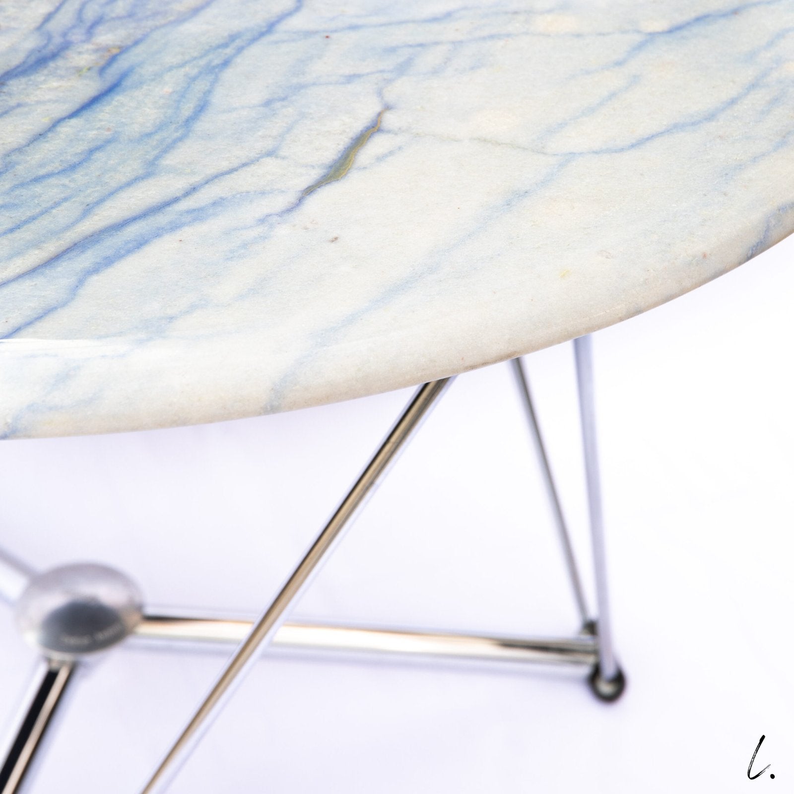 "LEM" TABLE, BLUE MARBLE FOR MAGIS, 1980