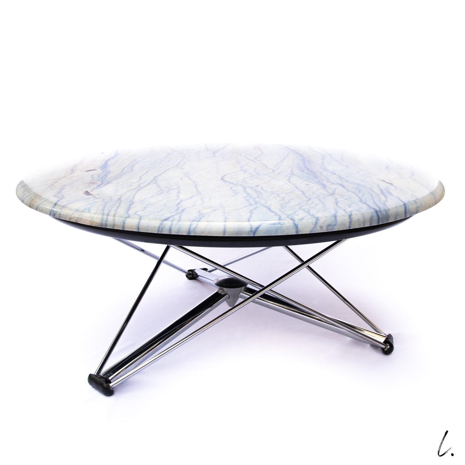 "LEM" TABLE, BLUE MARBLE FOR MAGIS, 1980