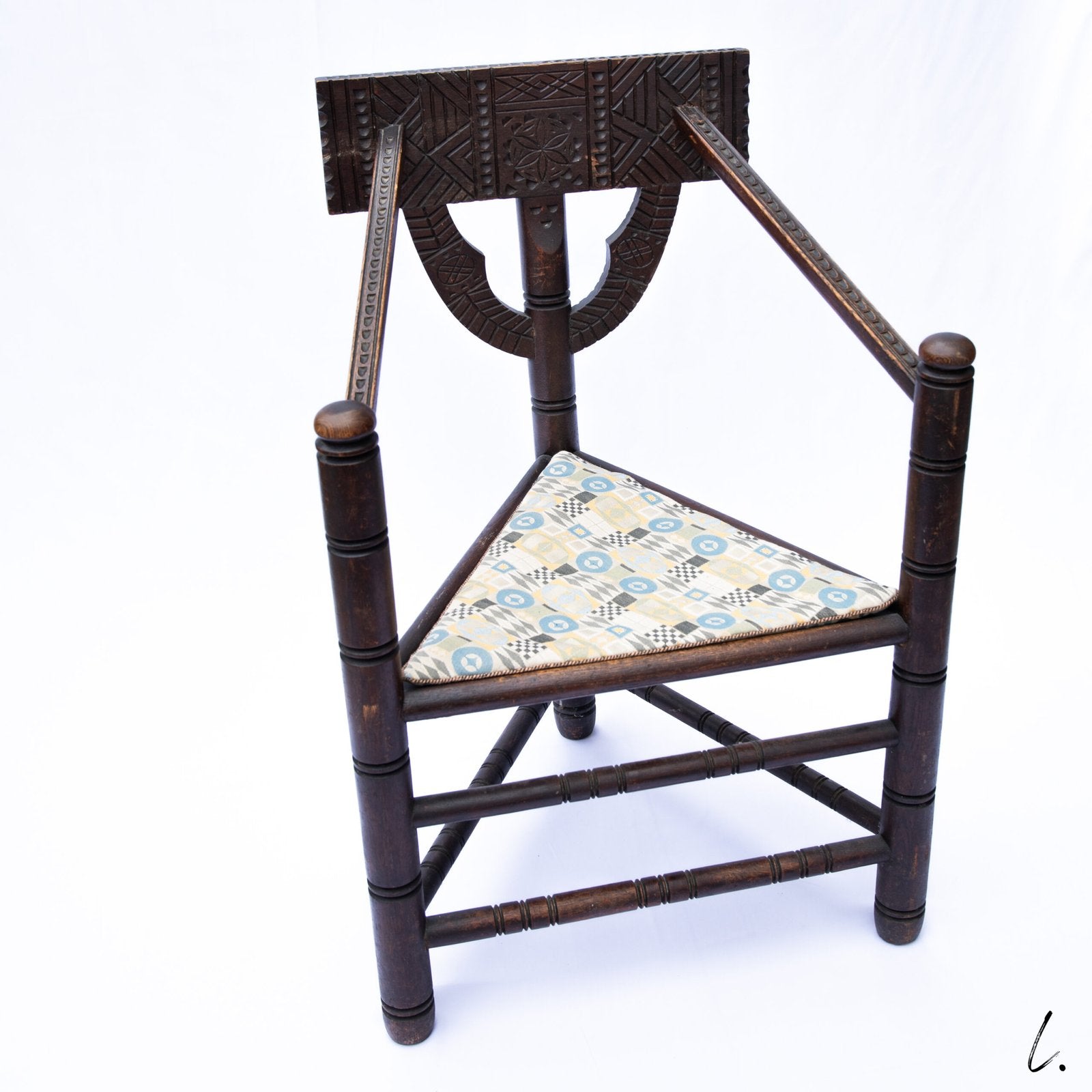 PAIR OF MONK CHAIRS IN SOLID OAK, SWEDEN, 1900